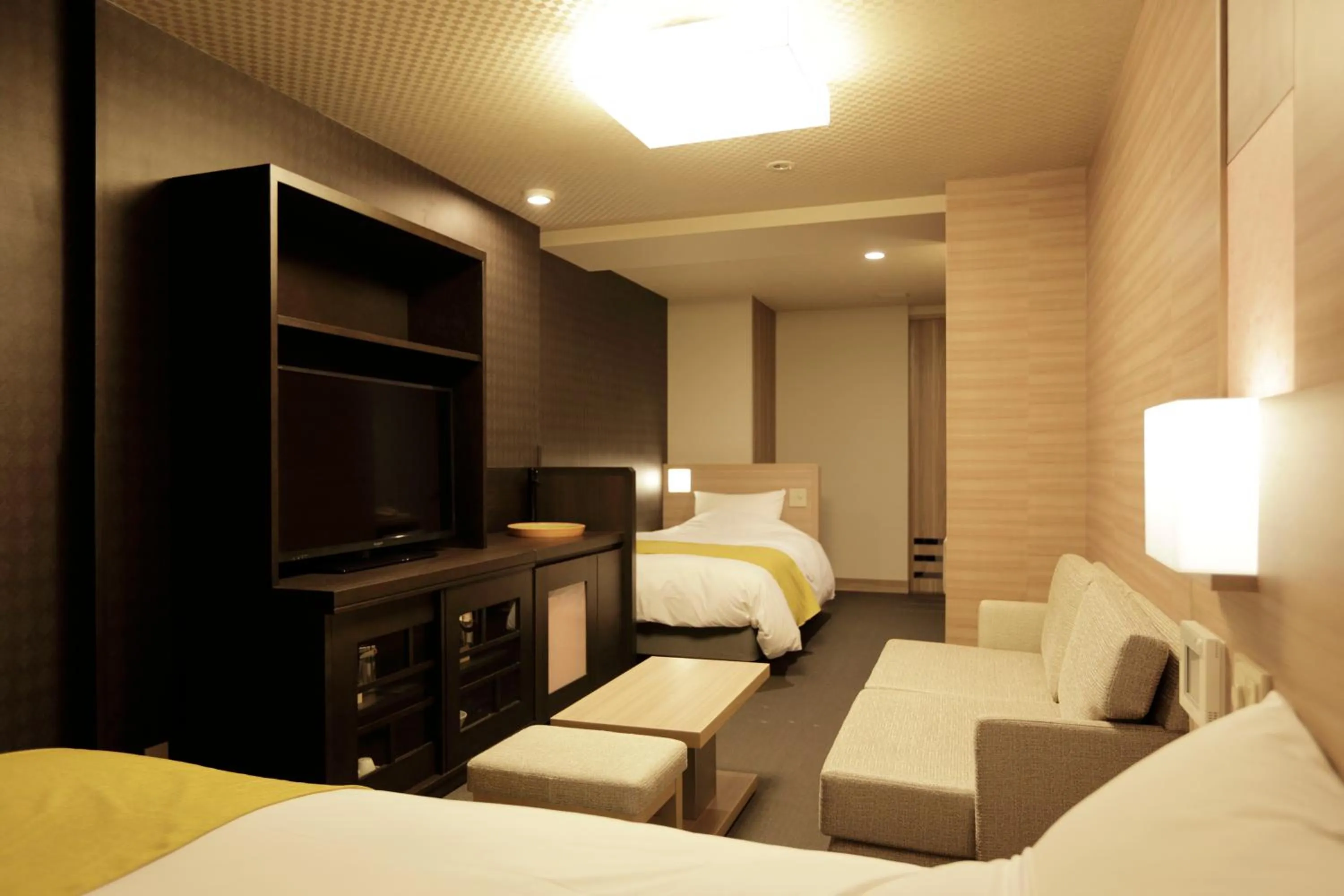 Bed in Tsukino Yado Sara