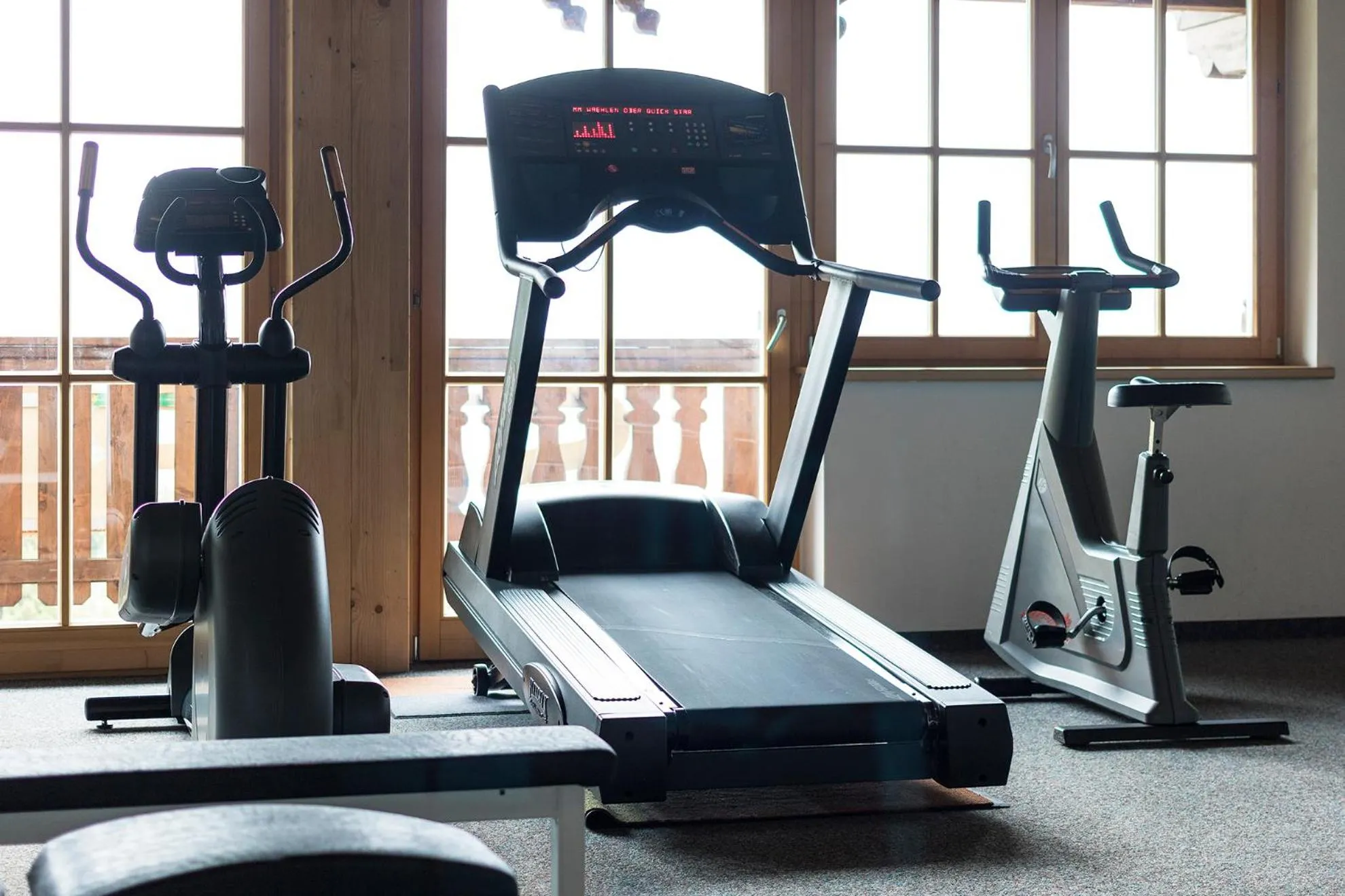 Fitness centre/facilities in Hotel Silbertal