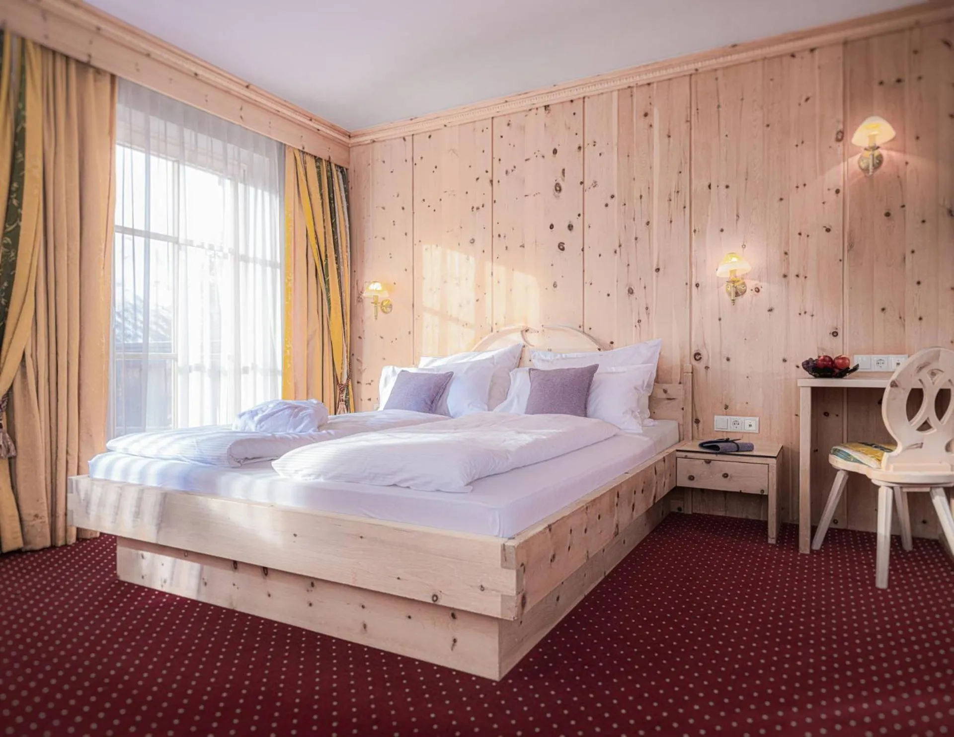 Bedroom, Bed in Hotel Silbertal