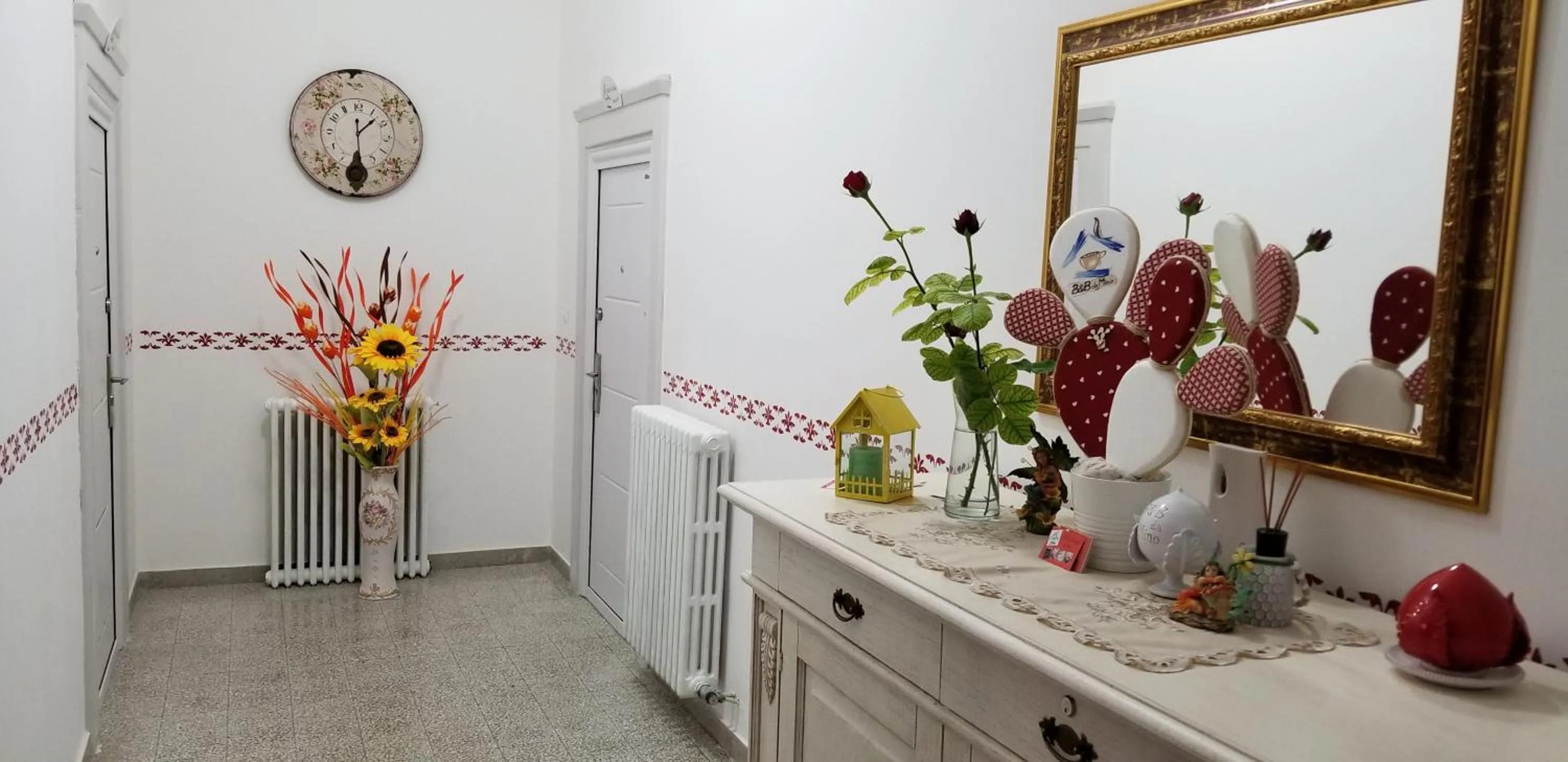 Lobby or reception in B&B da Mino