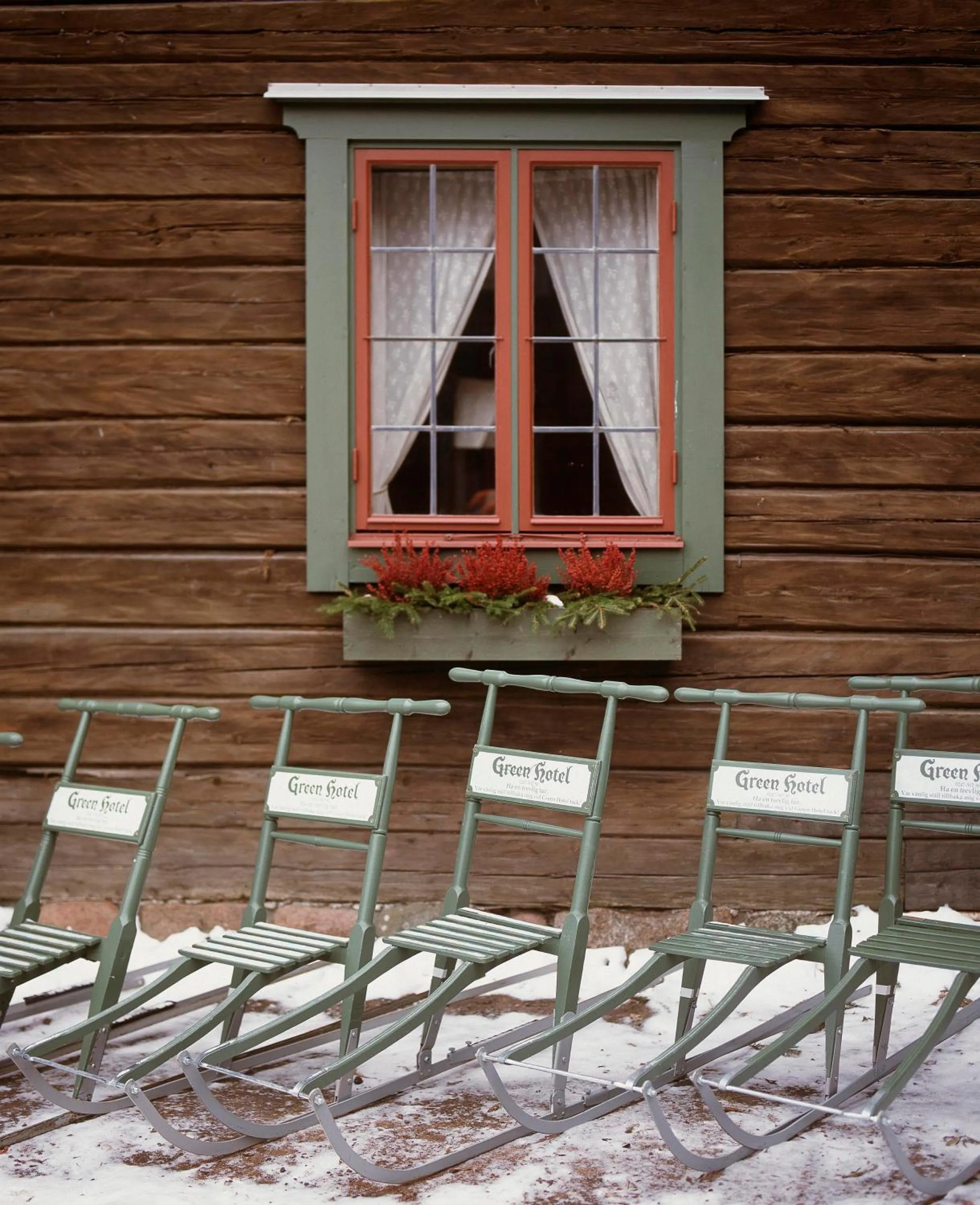 Facade/entrance in Green Hotel