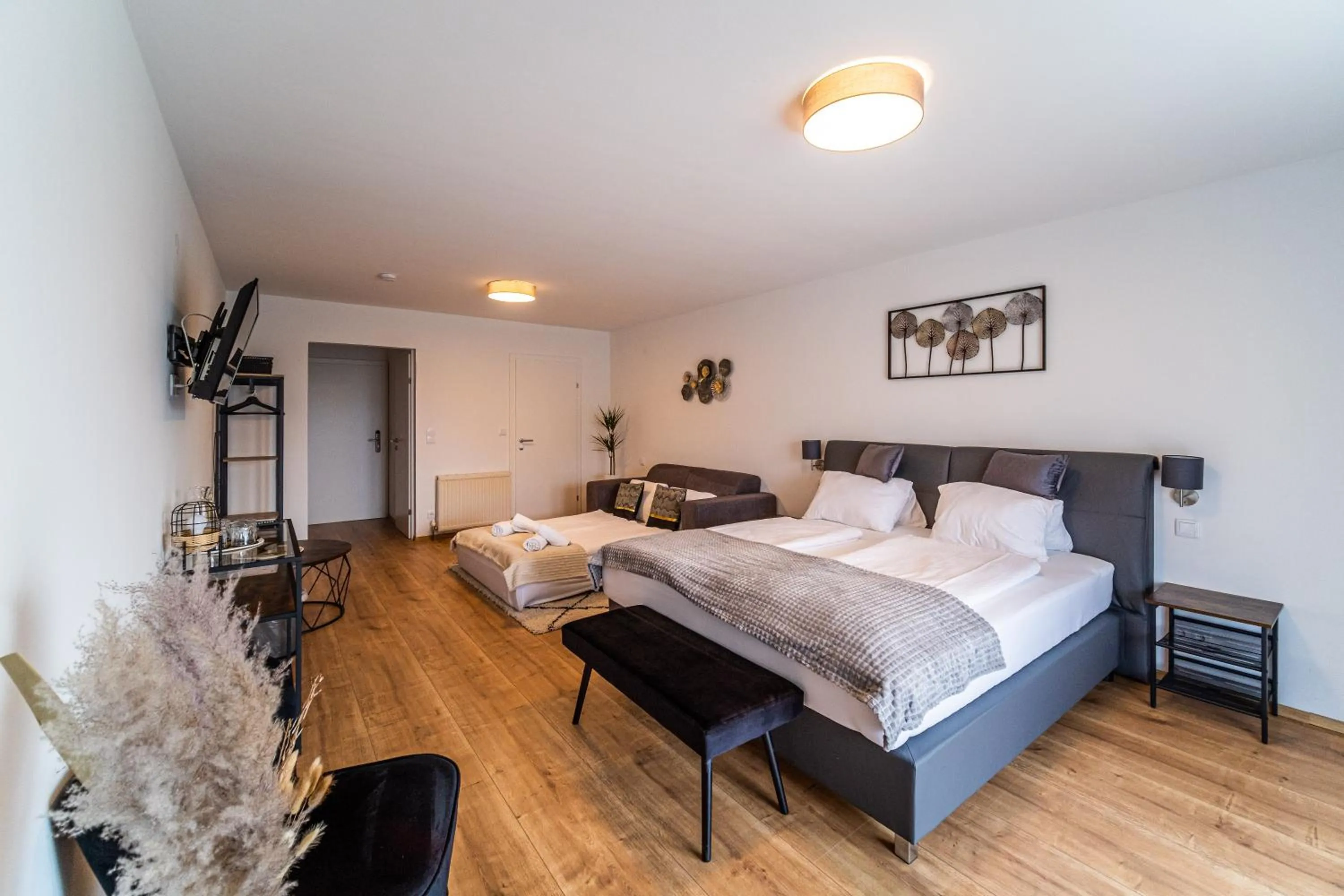 Bed in Hotel Fuchs & Hase SELF CHECK IN