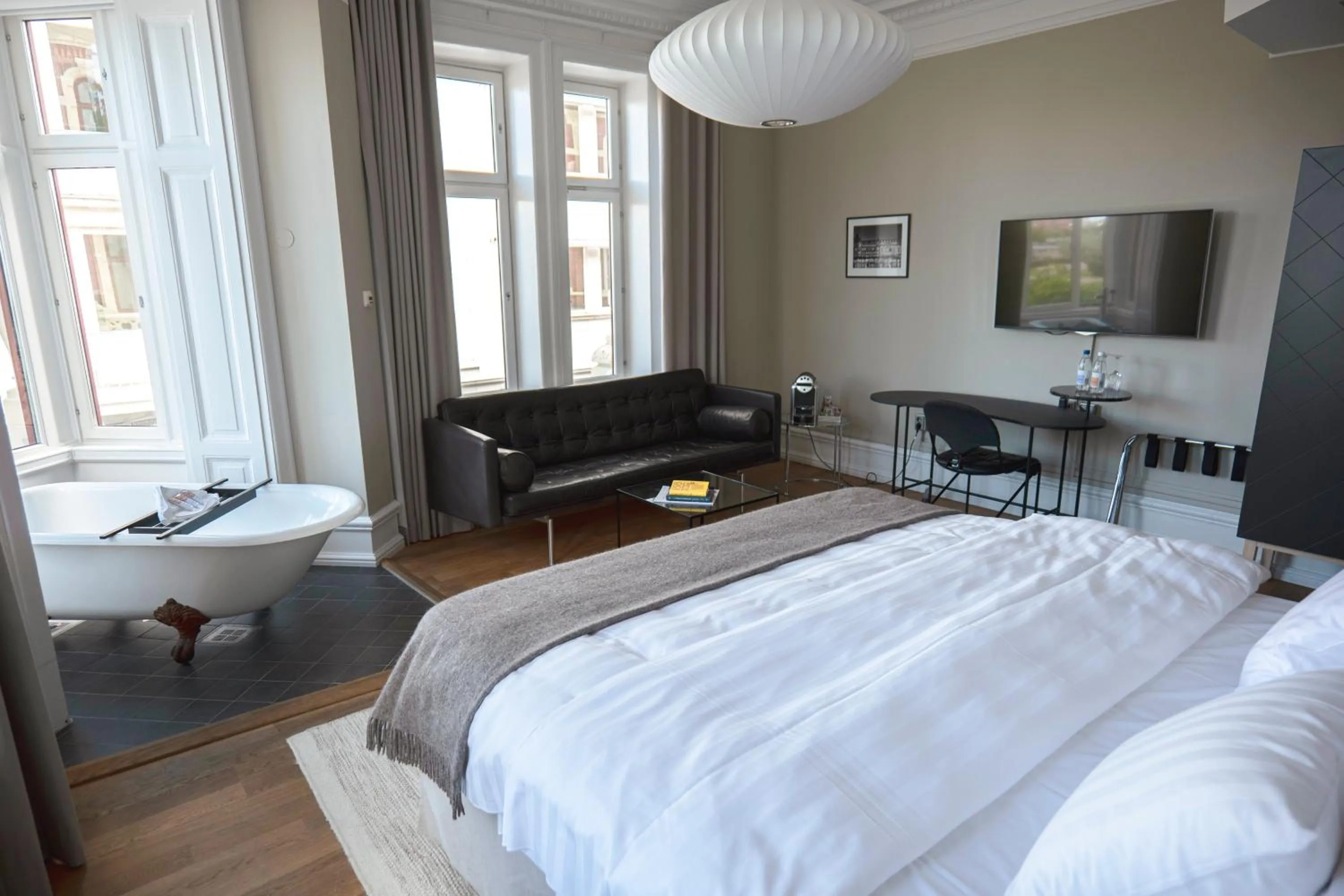 Photo of the whole room, Bed in The Duxiana Malmö