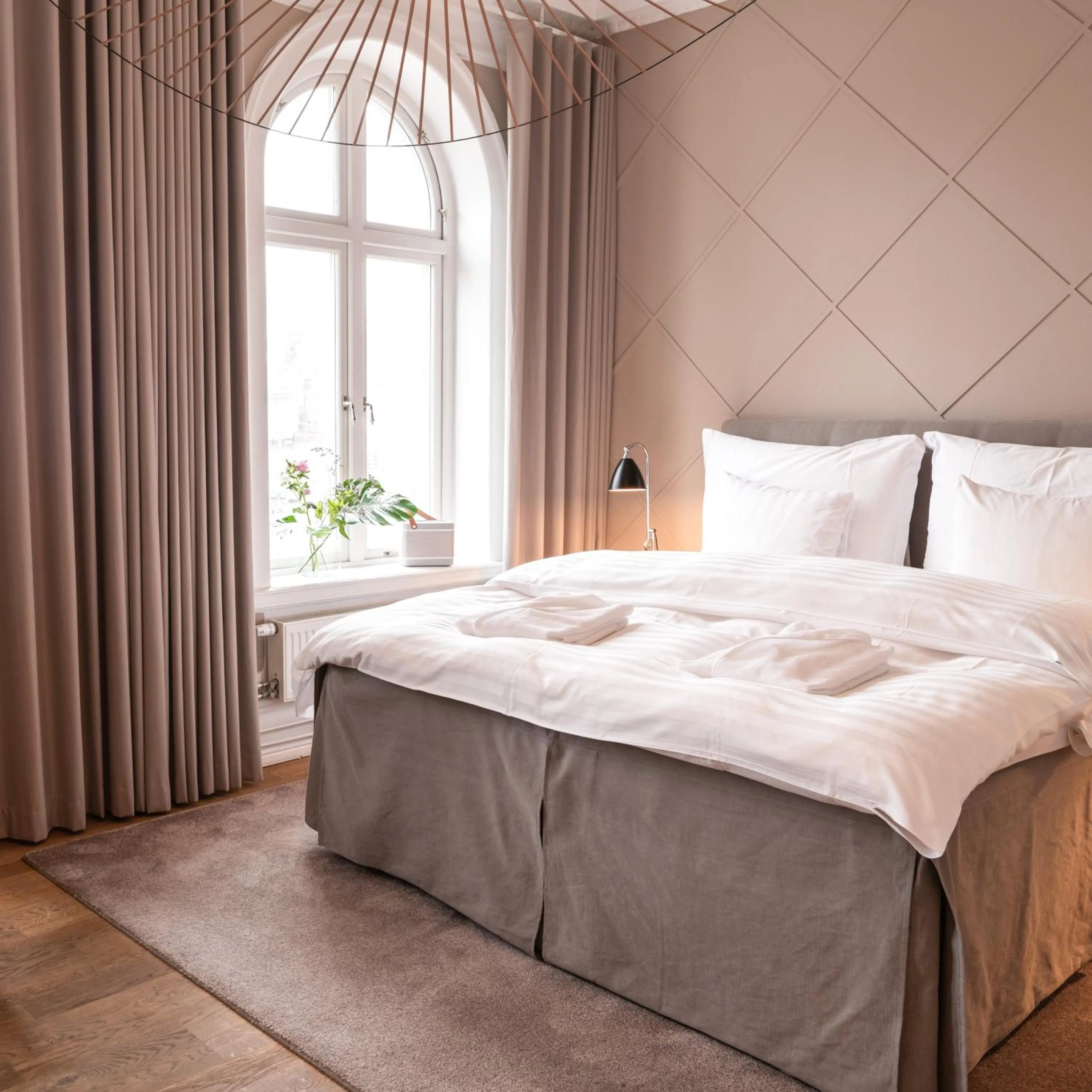 Bedroom, Bed in The Duxiana Malmö