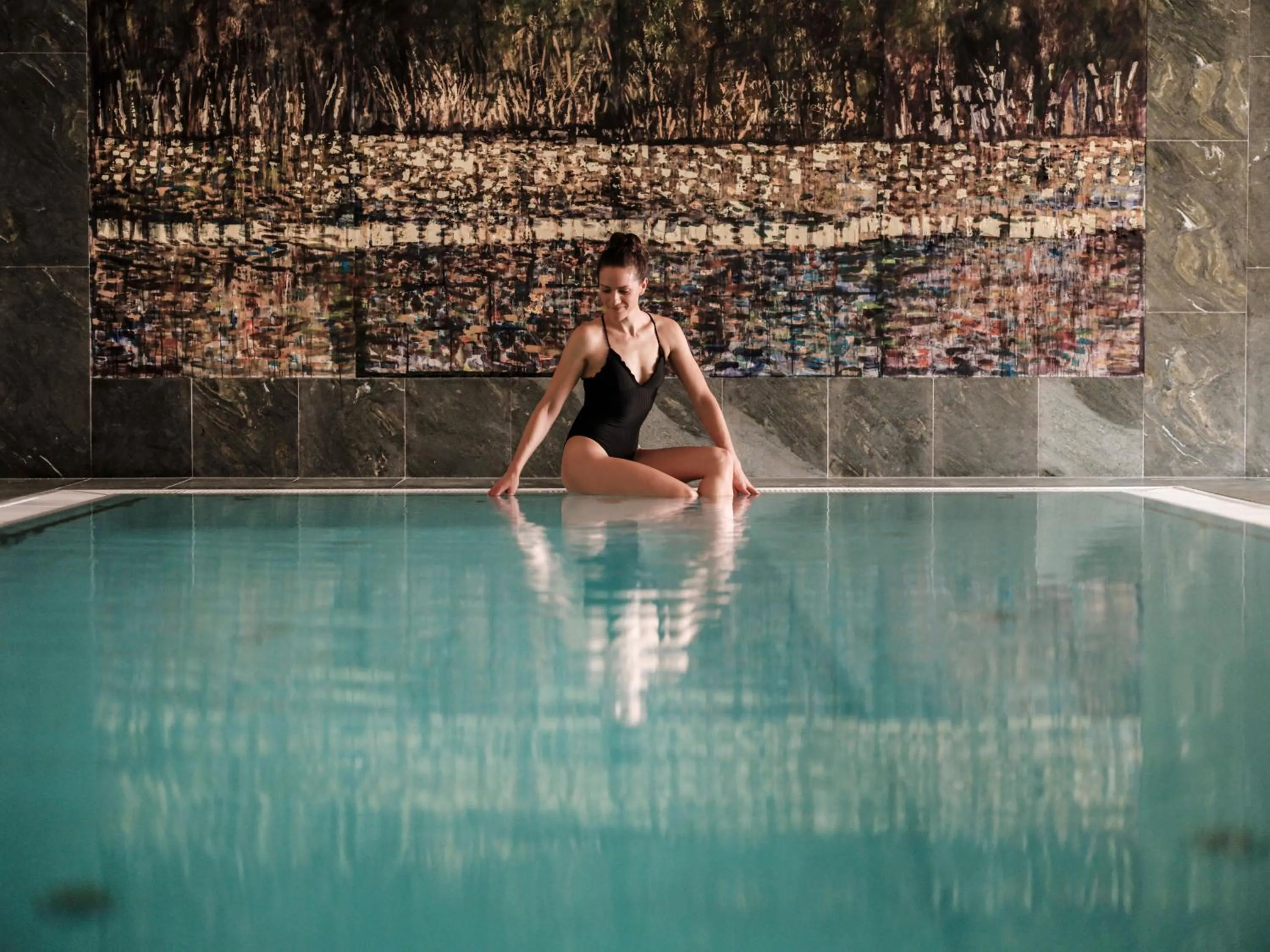 Swimming pool in SPA & Naturhotel Outside