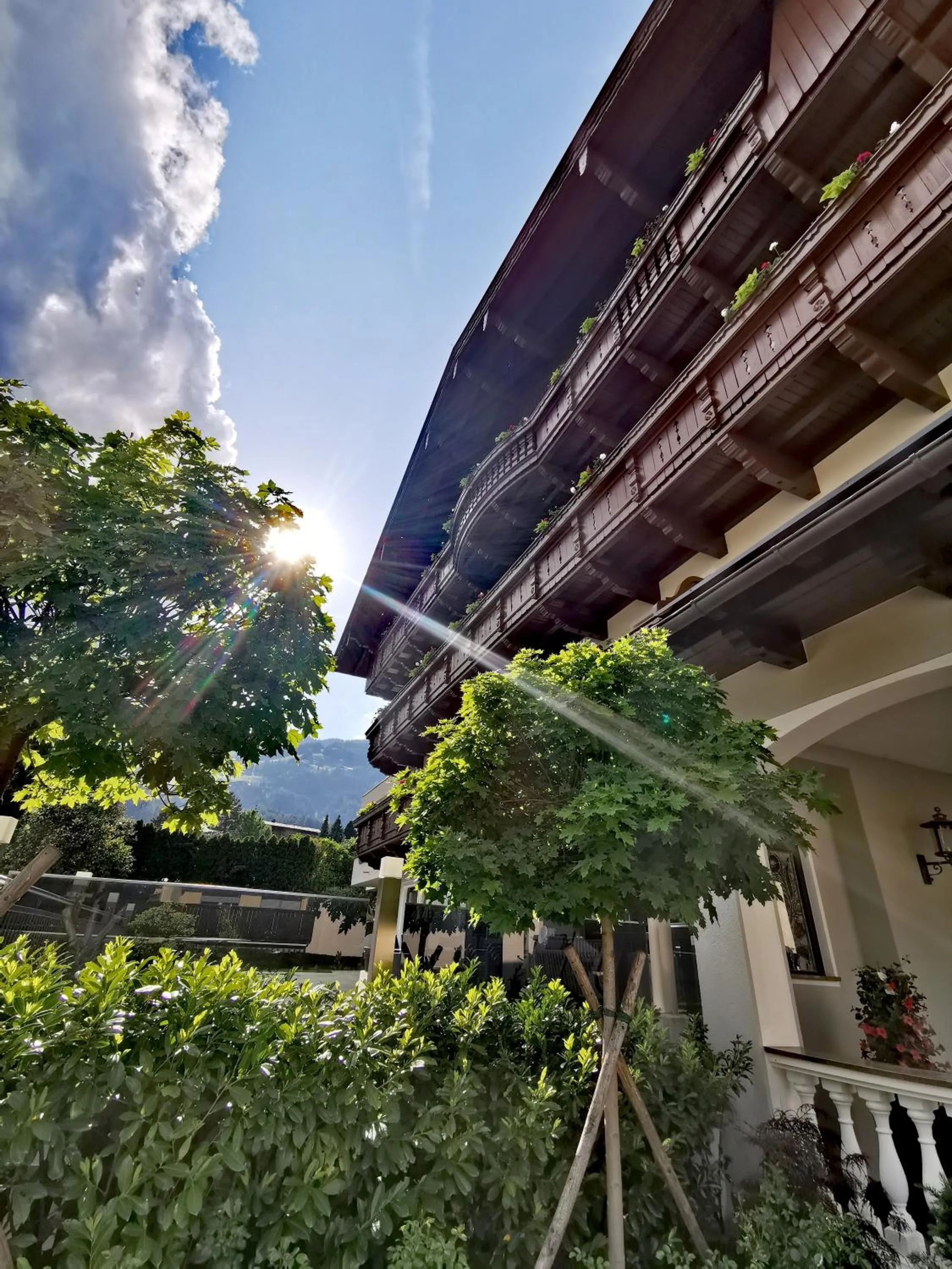 Patio in Hotel Landhaus Zillertal