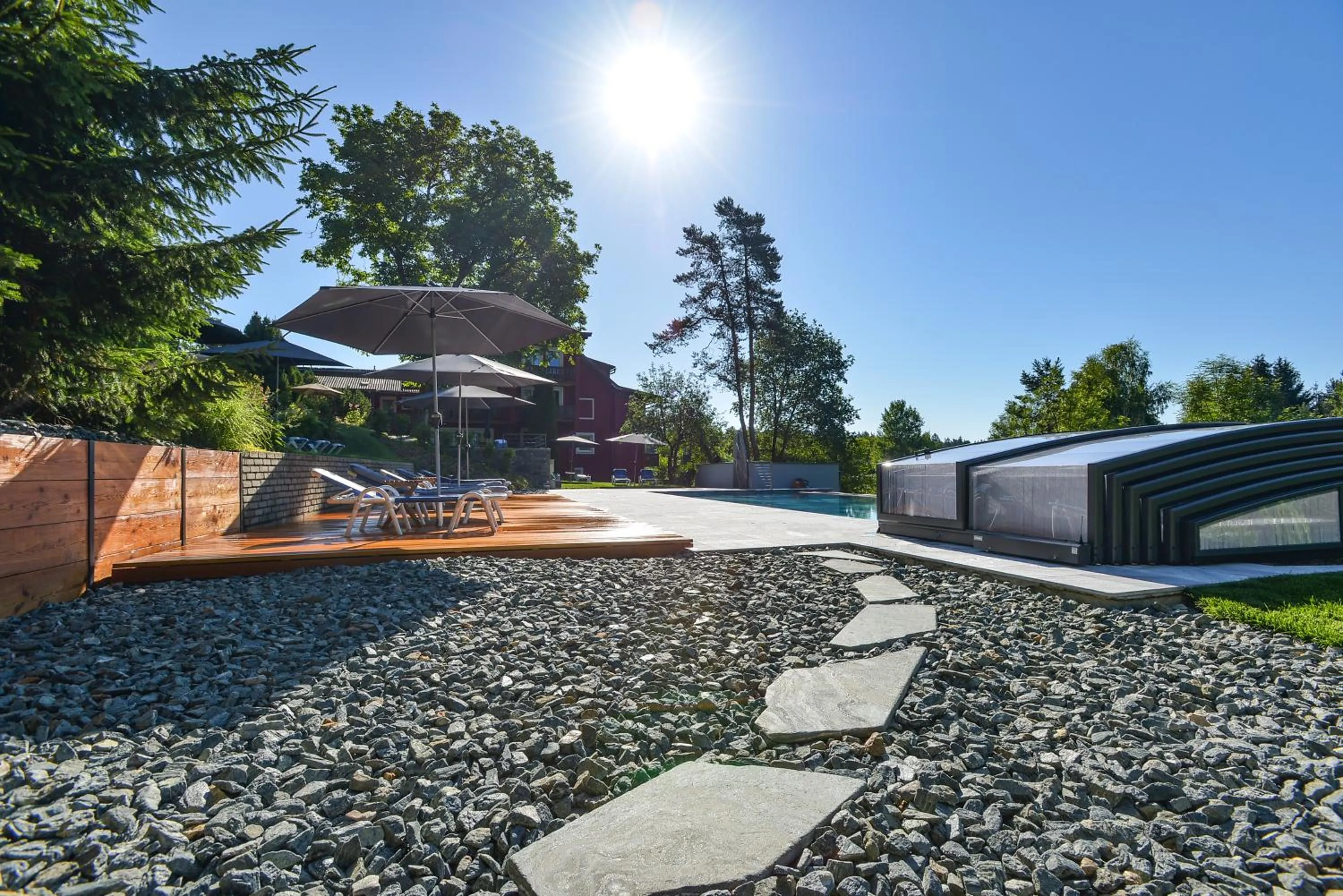 Swimming pool in Landidyll-Hotel Nudelbacher