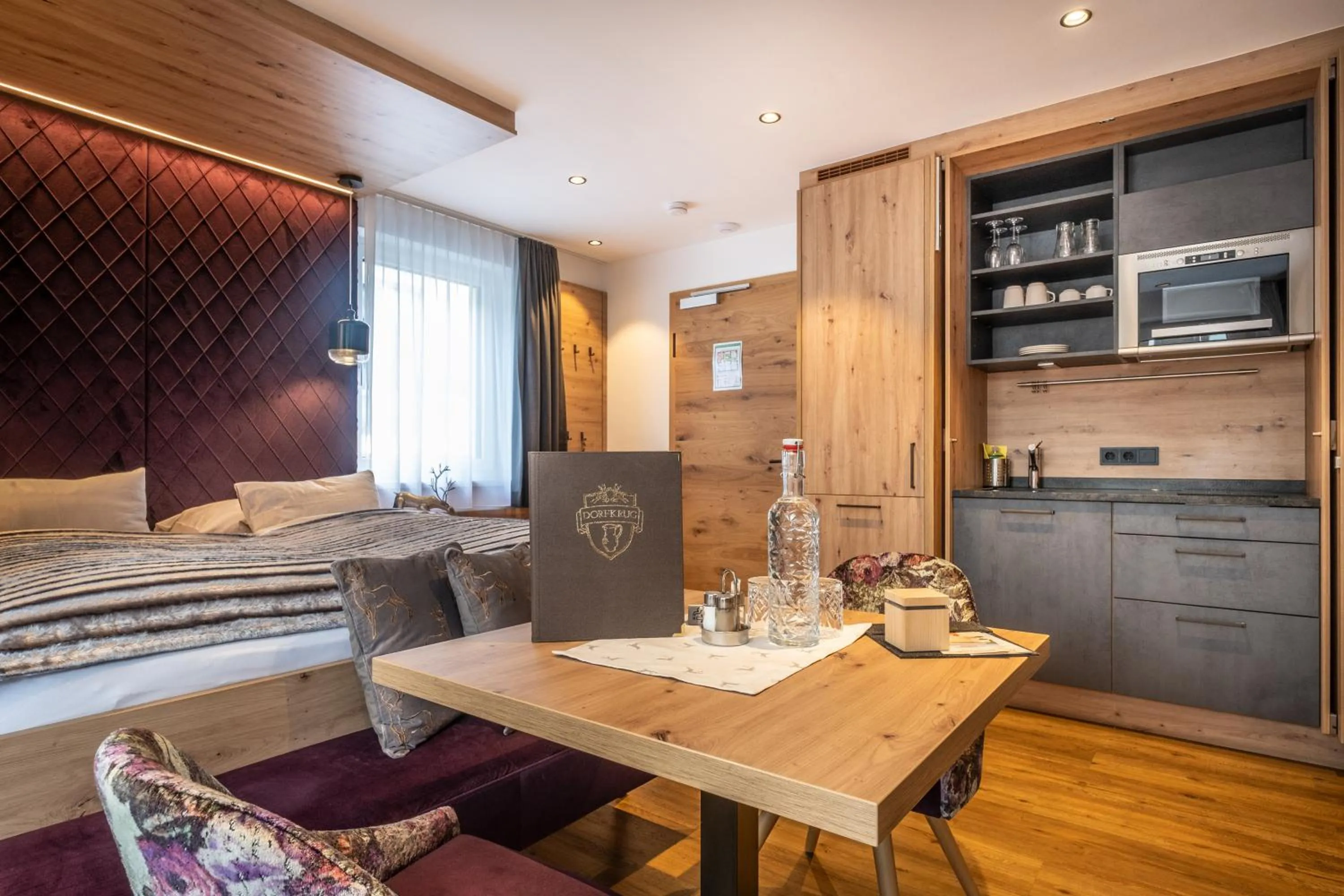 Kitchen or kitchenette in Dorfkrug Kaprun - Luxury Suites & Appartements