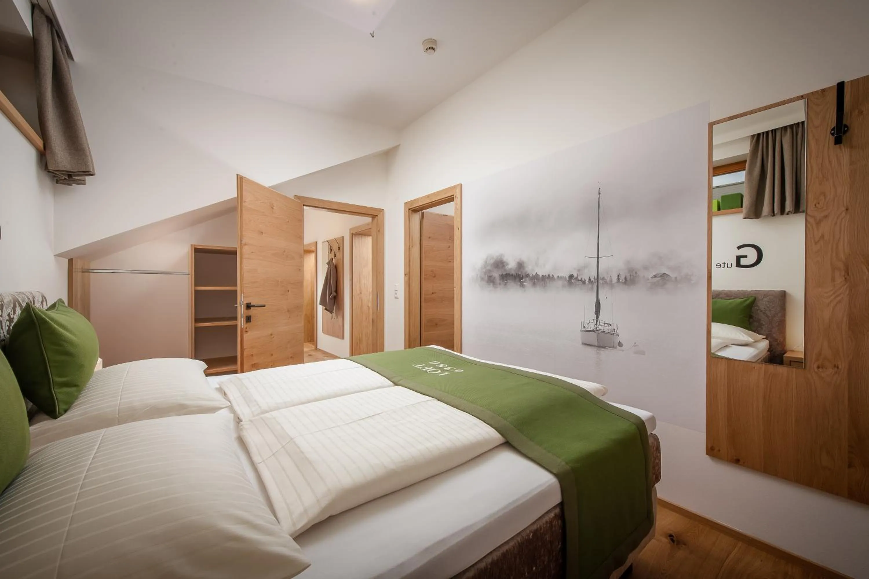 Bed in Hotel Fischer