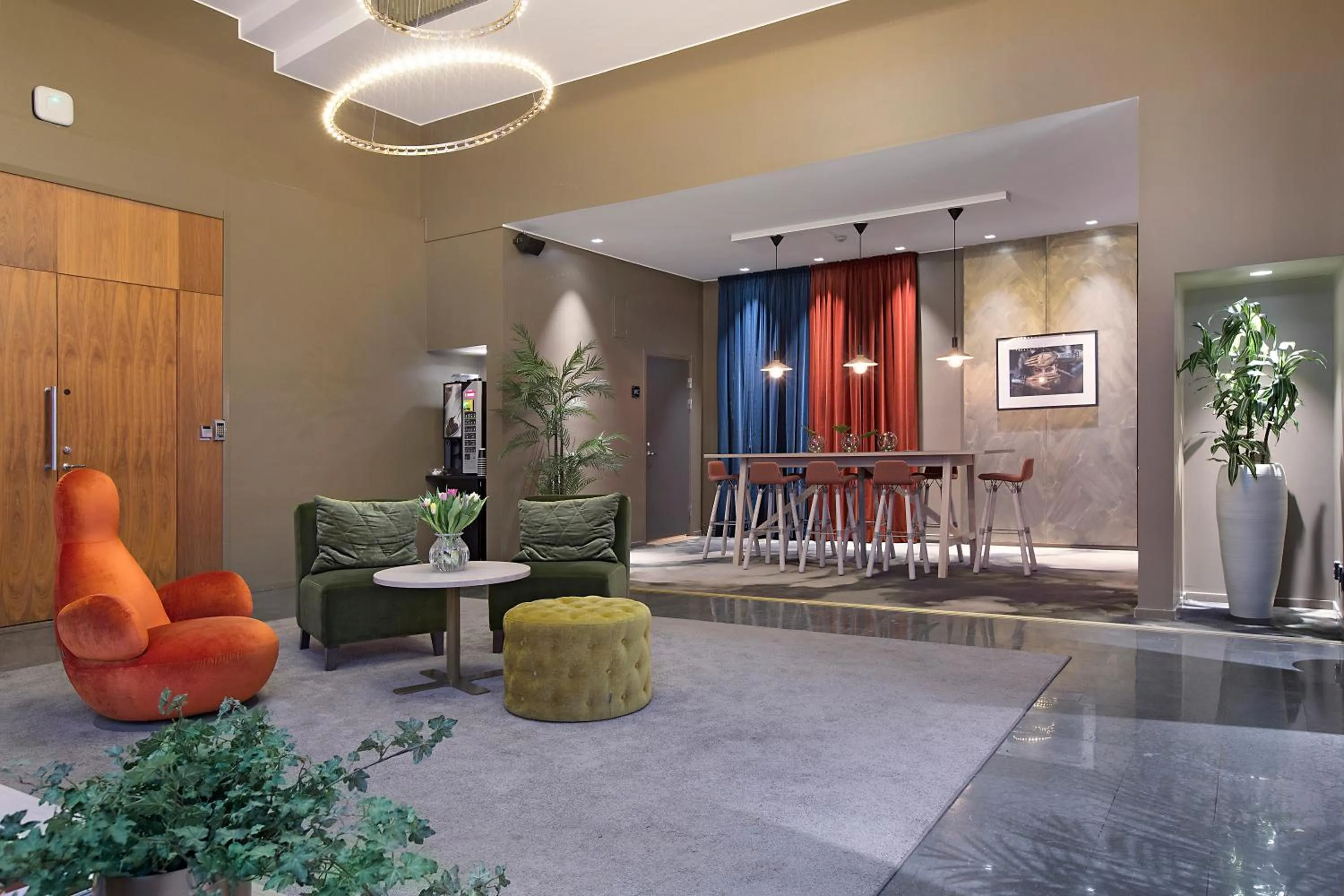 Communal lounge/ TV room in Elite Stadshotellet Luleå