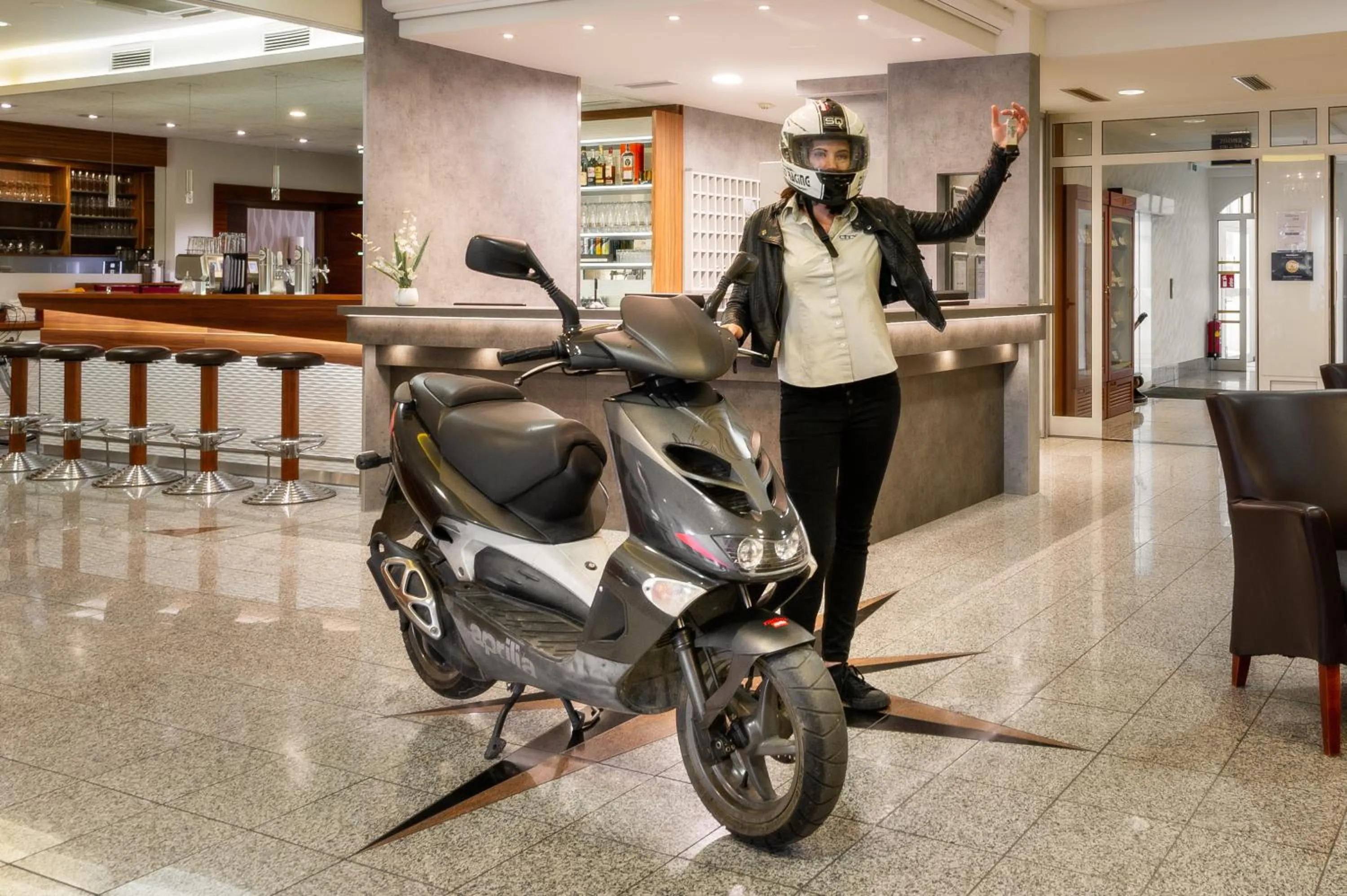 Lobby or reception in City Hotel Stockerau
