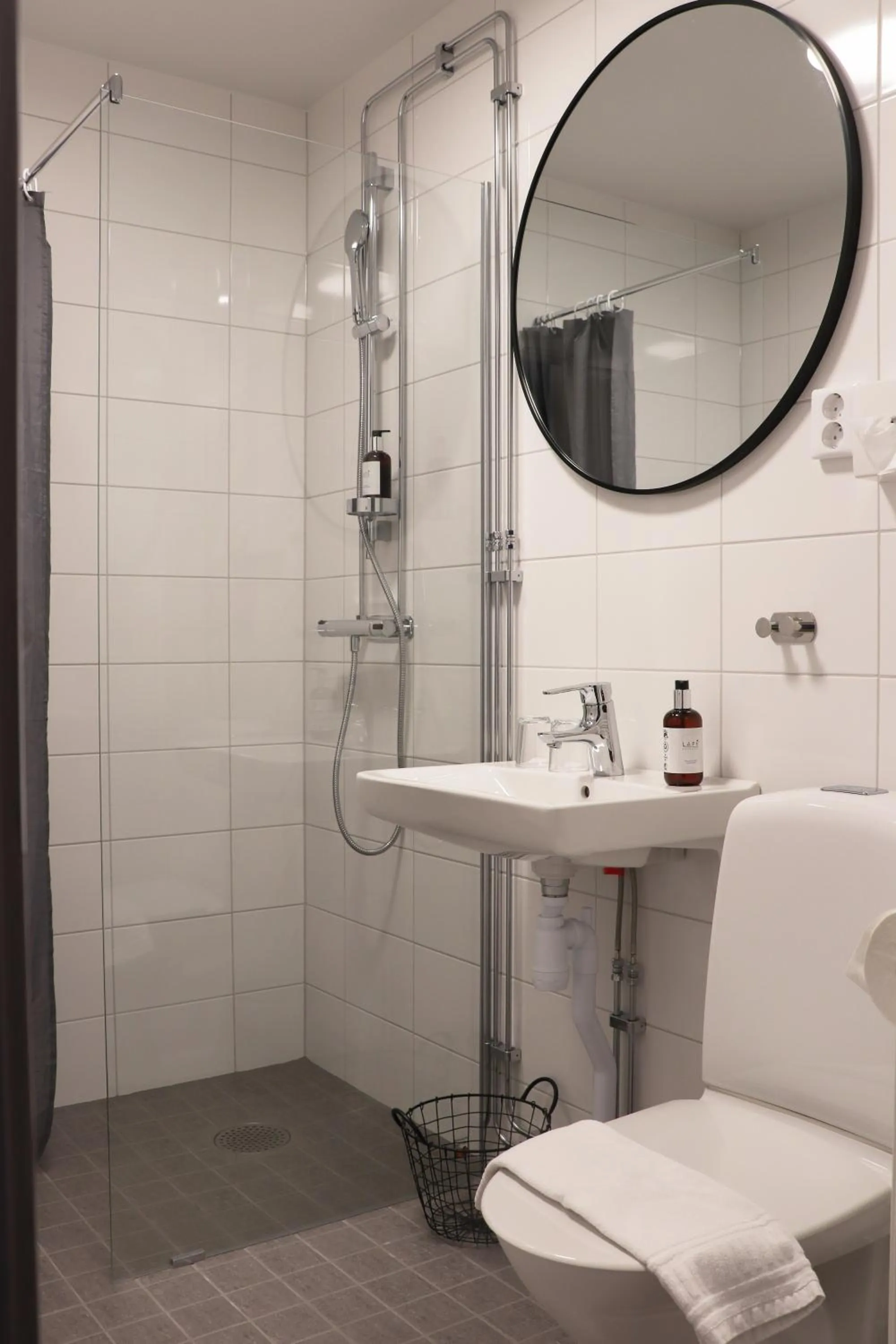 Shower in Eksjö Stadshotell