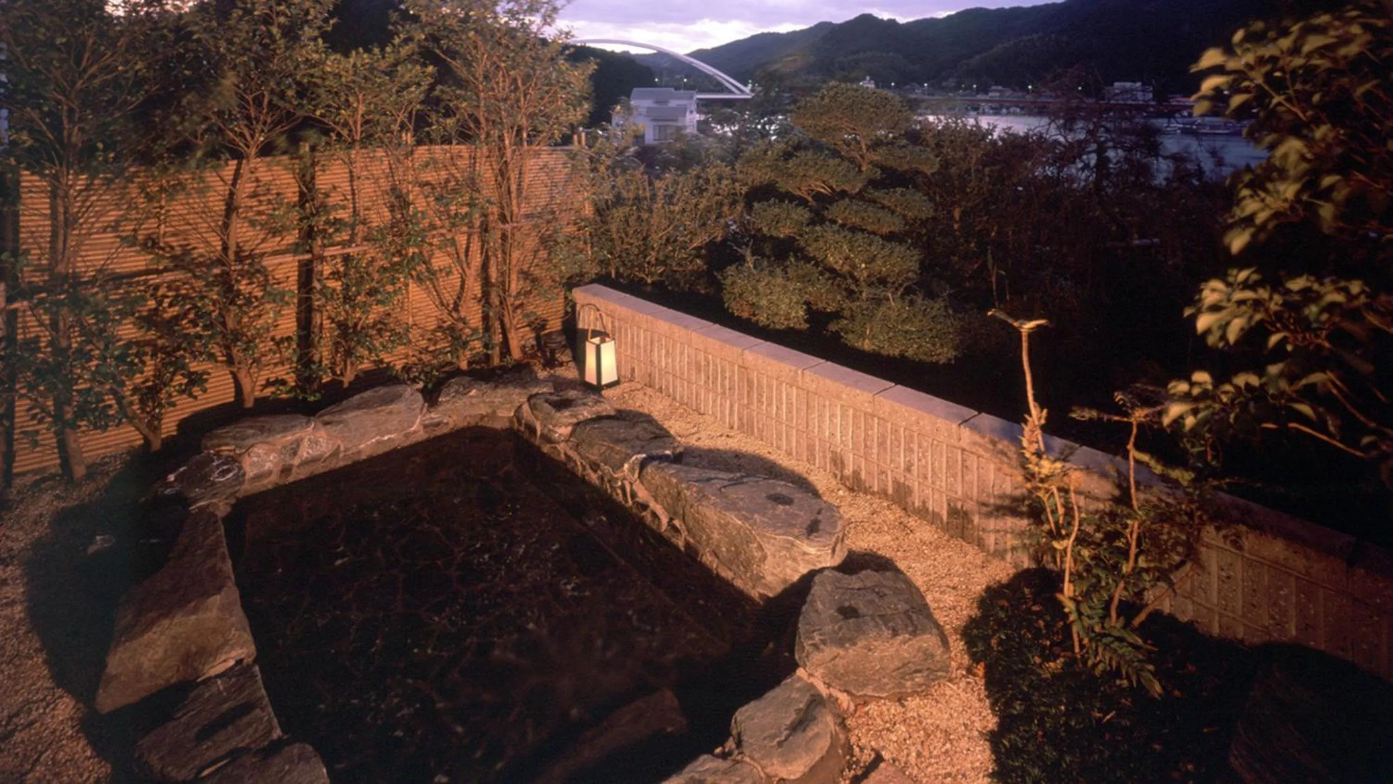 Open Air Bath in Ryouri no yado Ginrin