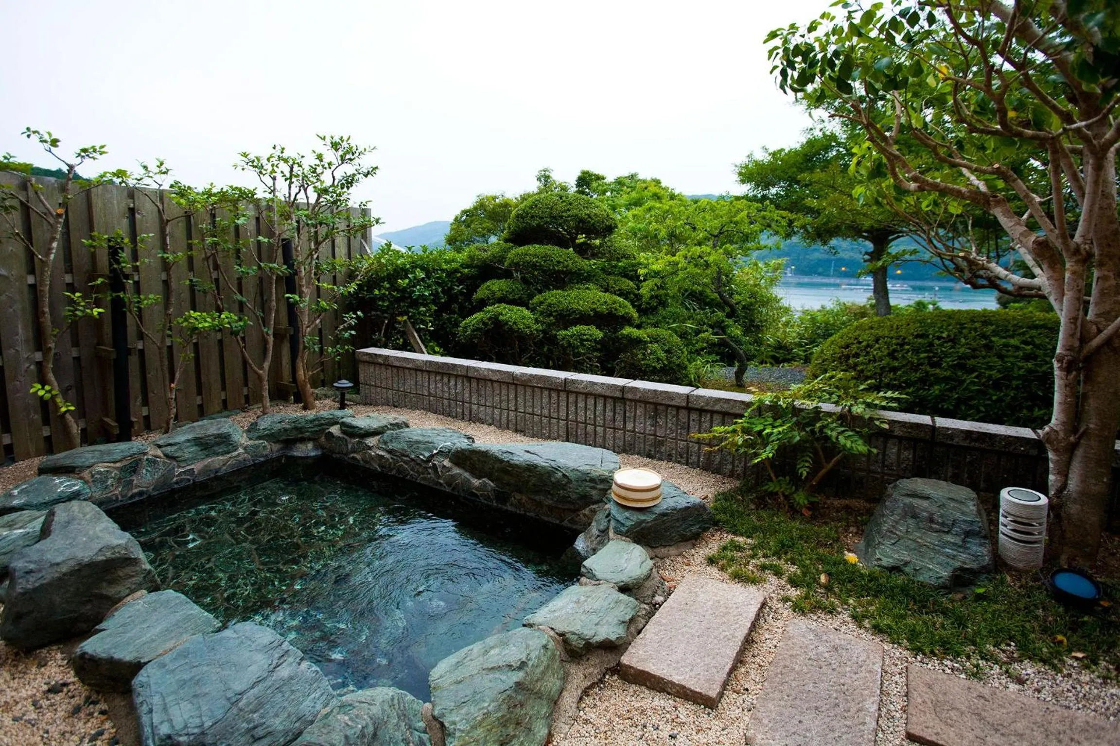 Open Air Bath in Ryouri no yado Ginrin