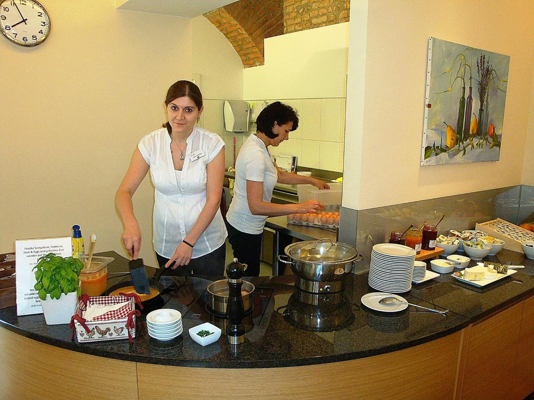 Buffet breakfast in Hotel Fabrik Wien