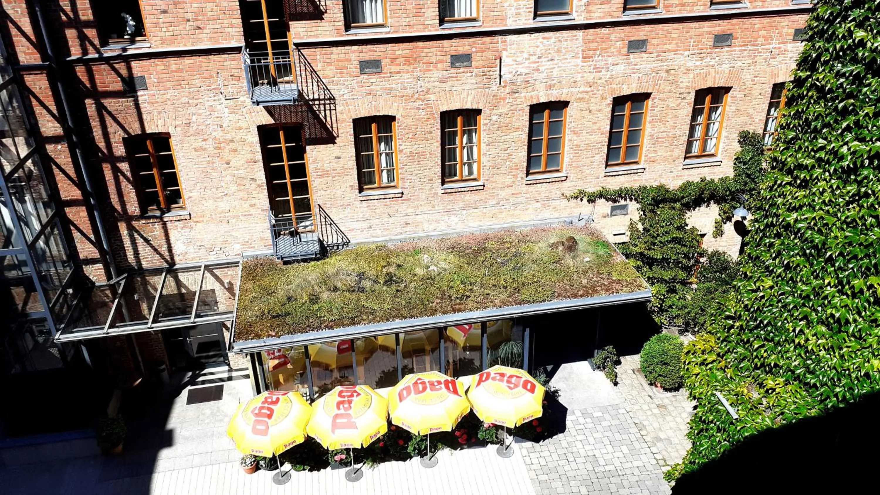 Bird's eye view in Hotel Fabrik Wien