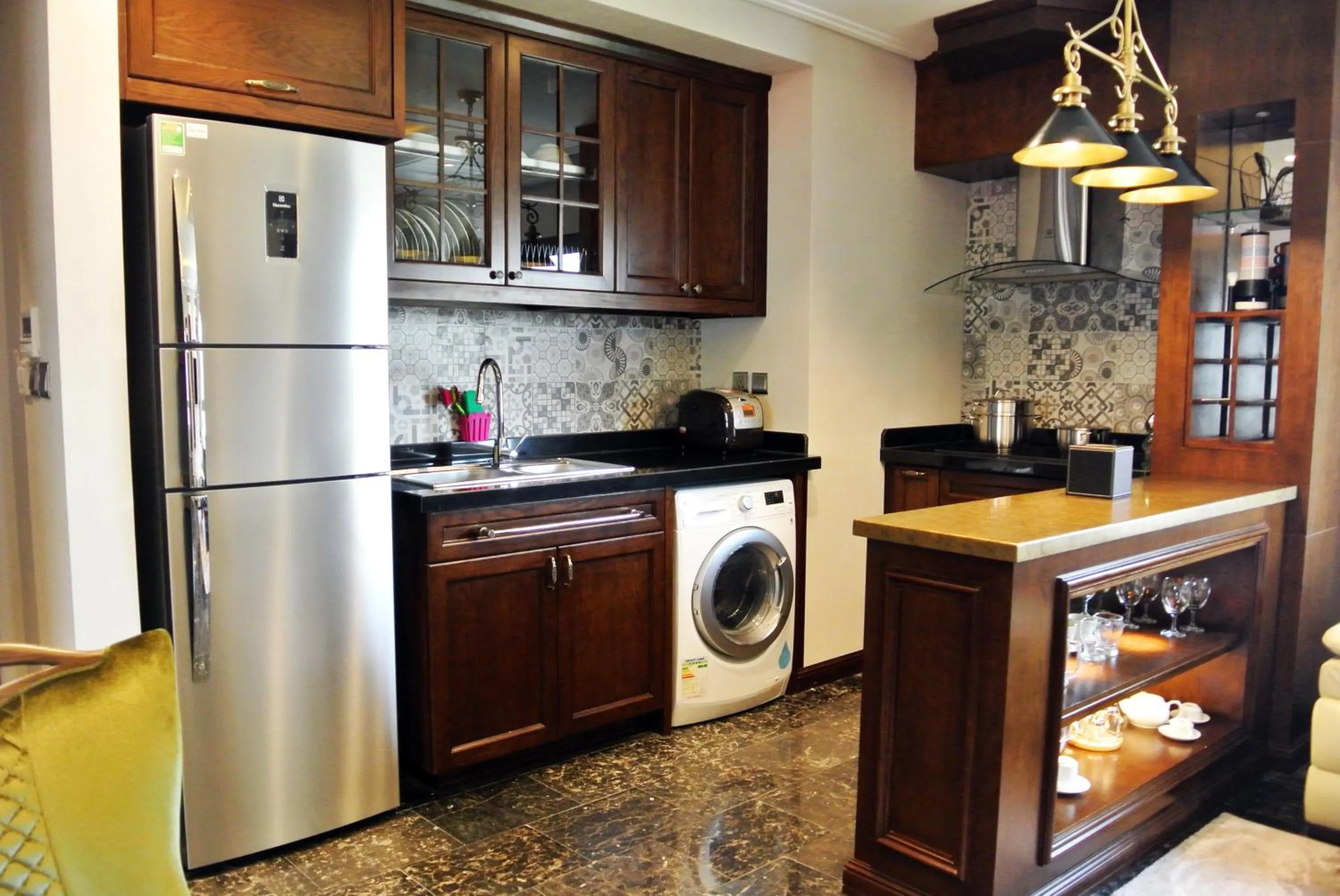 Kitchen or kitchenette in JB Serviced Apartment