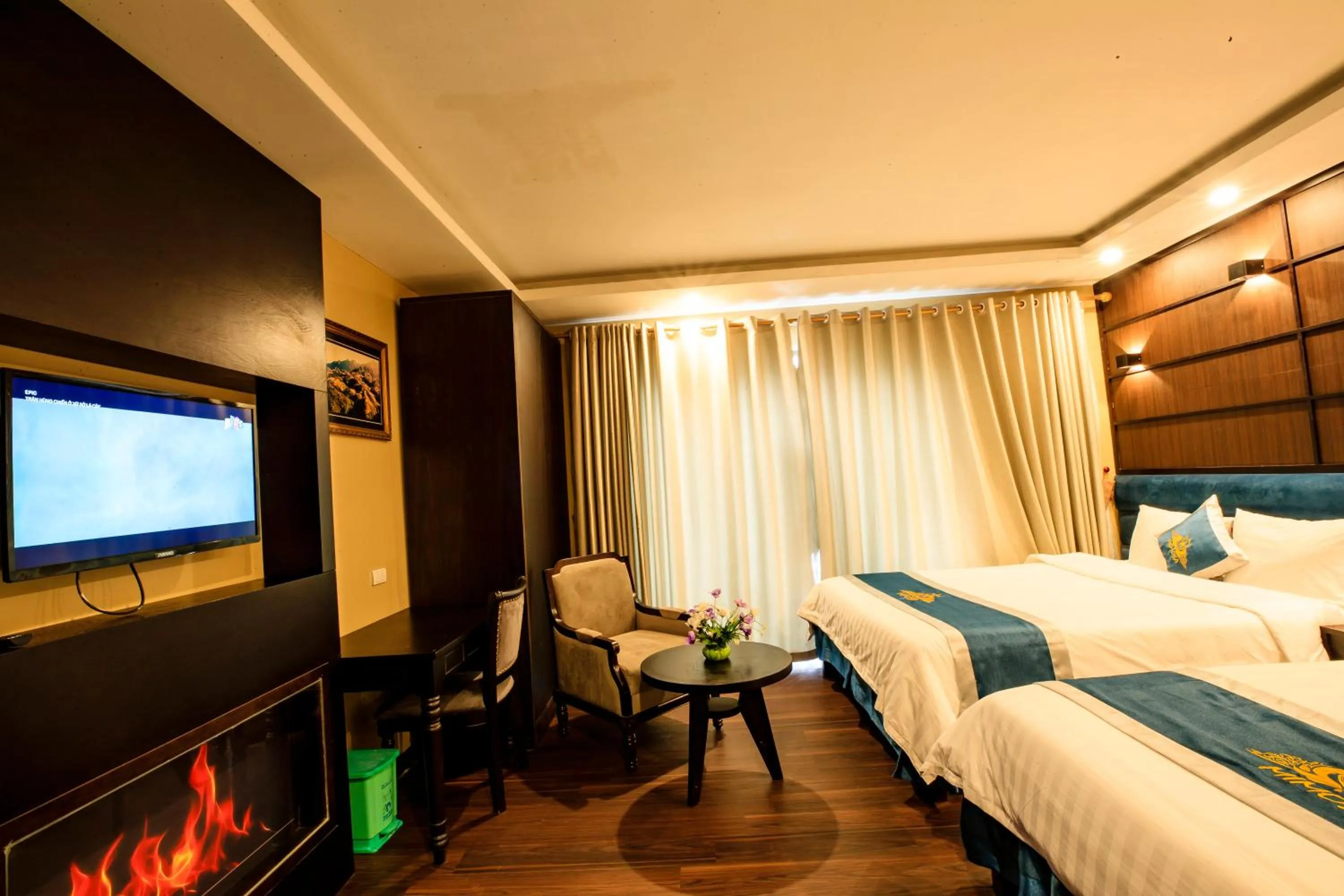 Bed in Mimosa Hotel Sapa