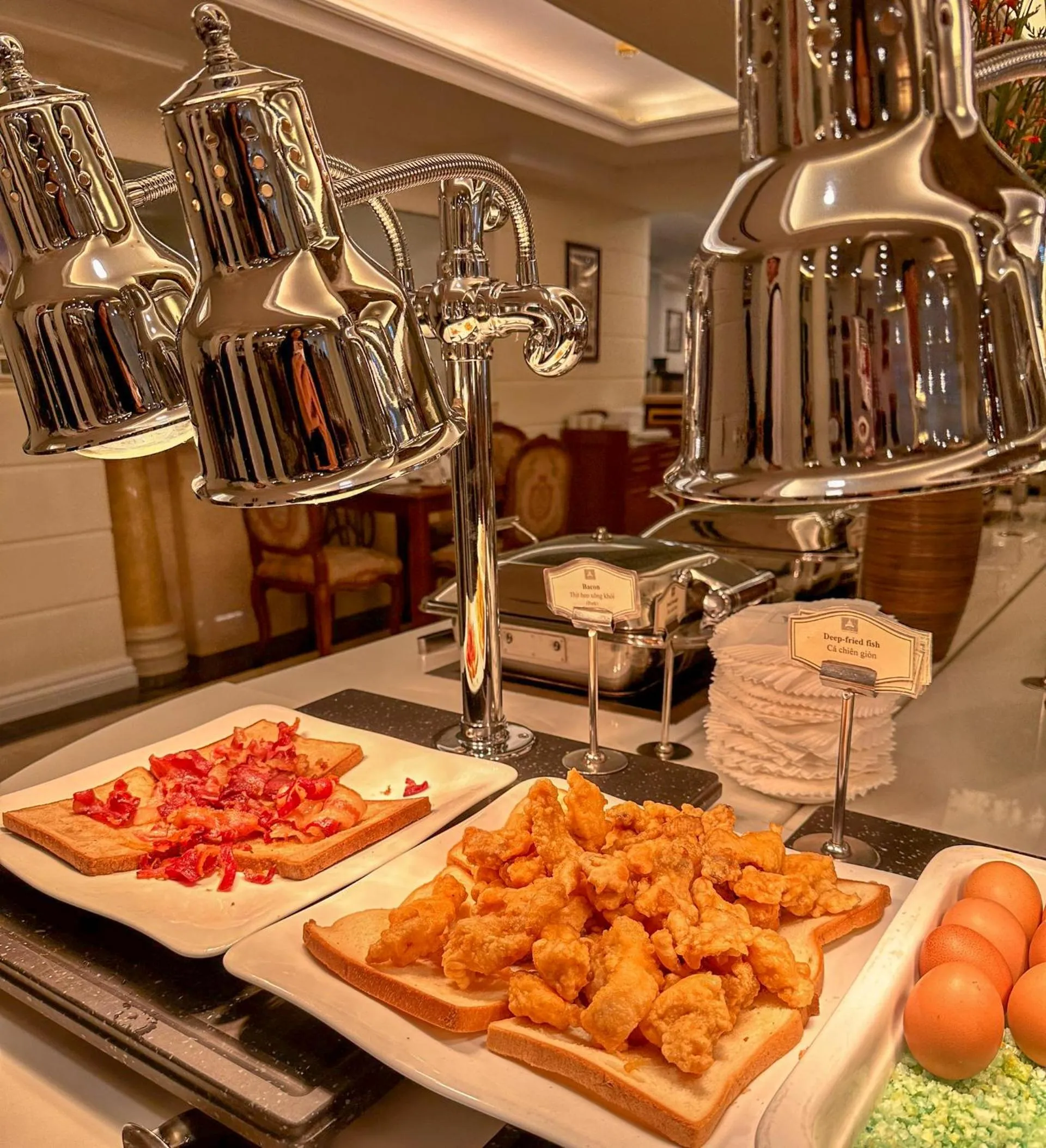 Buffet breakfast in Hotel Grand Saigon