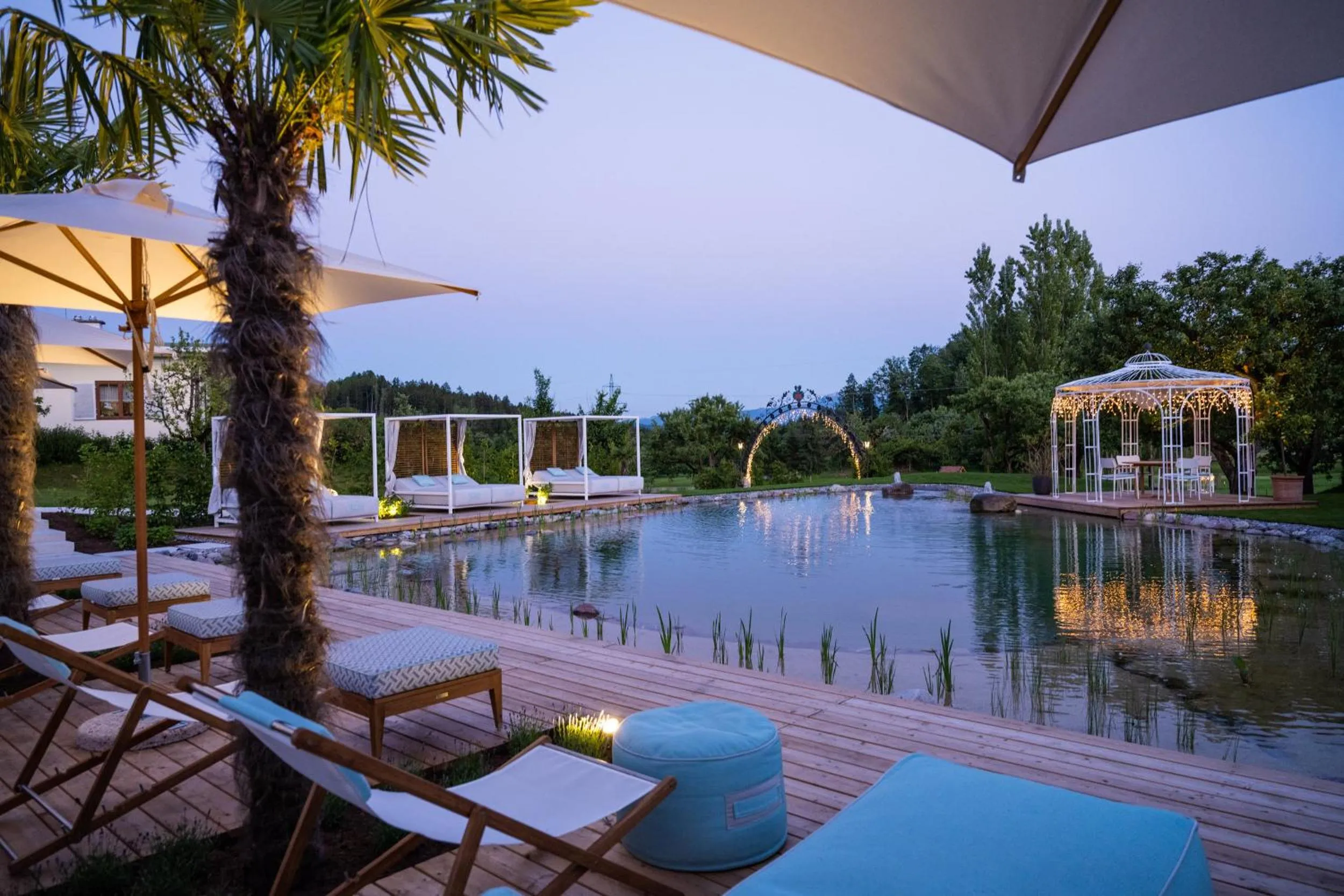 Pool view in Das Moerisch