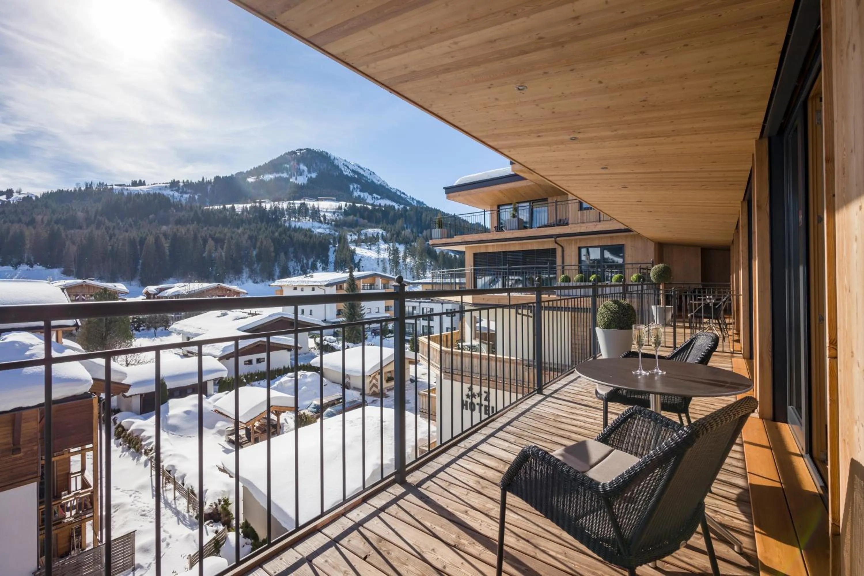 Balcony/Terrace in Hotel Zentral ****superior