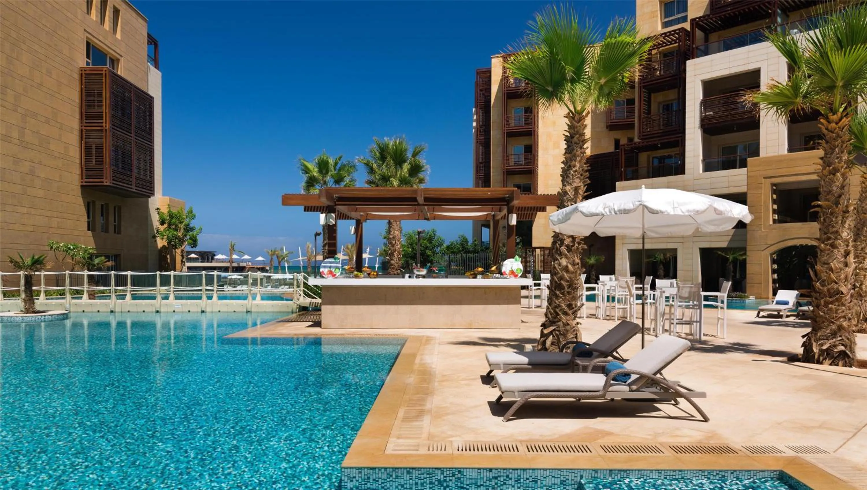 Pool view in Kempinski Summerland Hotel & Resort Beirut