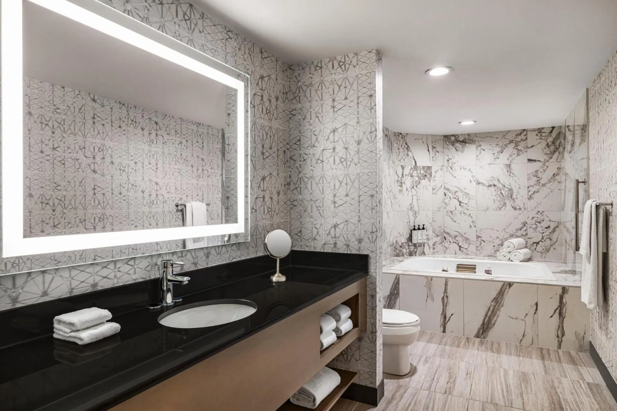 Bathroom in Crowne Plaza Auburn Hills by IHG