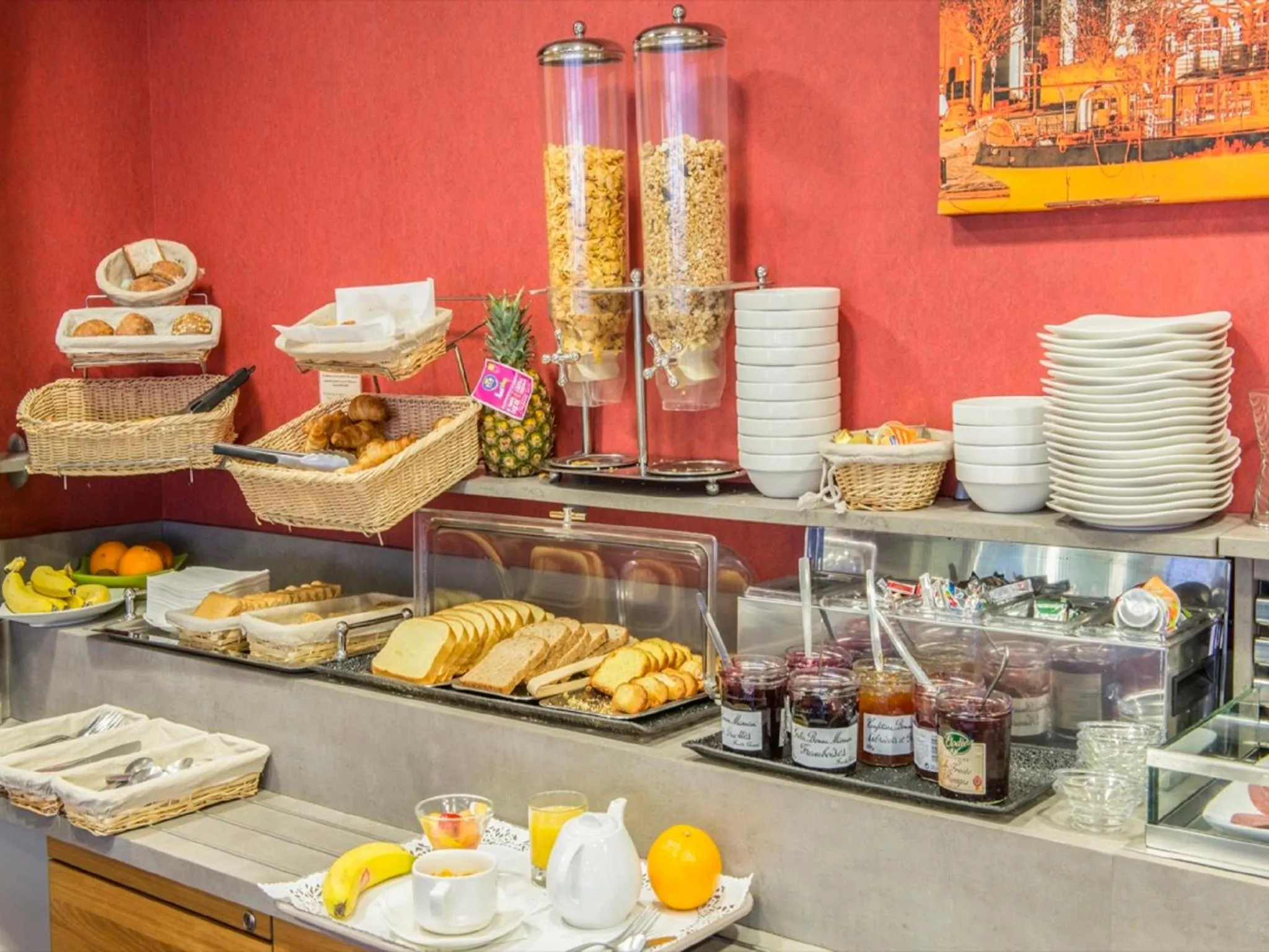 Buffet breakfast, Food in Hotel Belfort