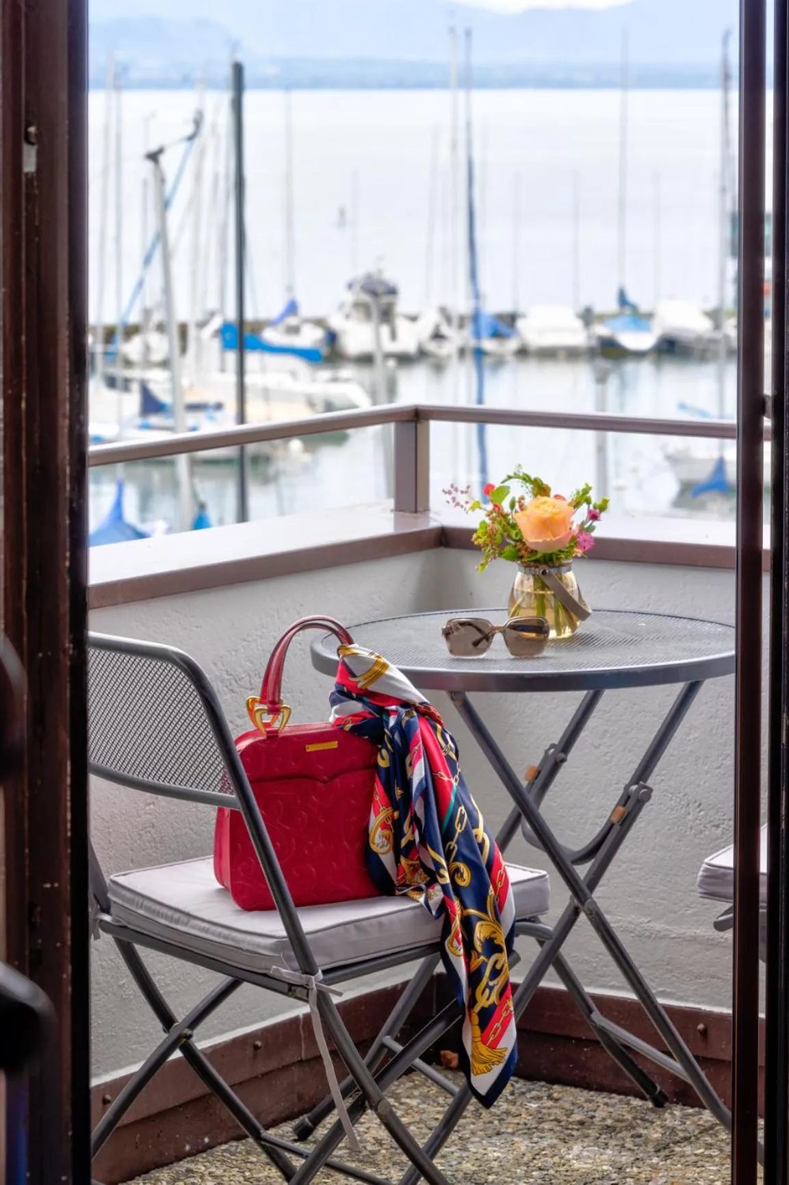 Balcony/Terrace in Romantik Hotel Mont Blanc au Lac