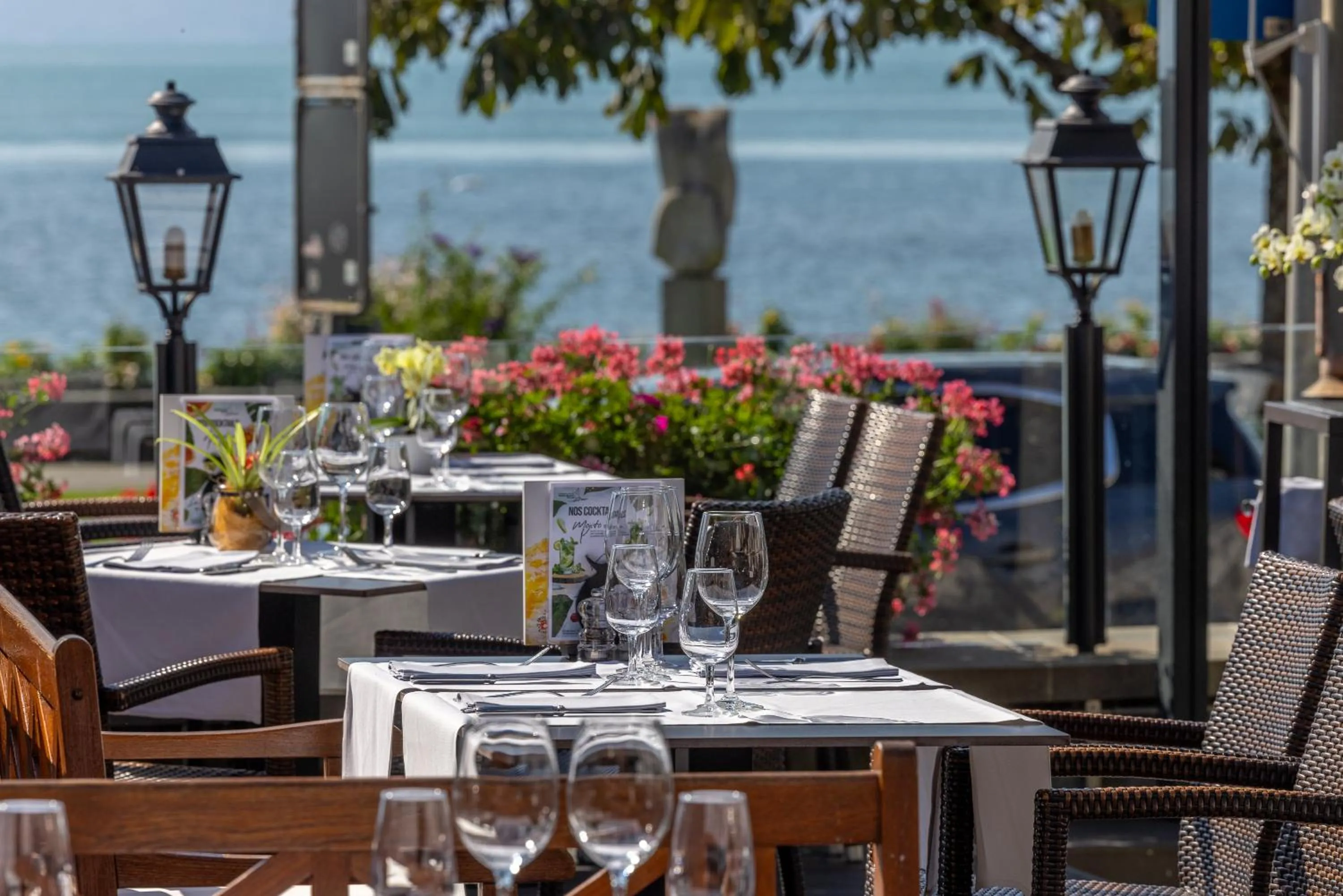 Restaurant/places to eat in Romantik Hotel Mont Blanc au Lac