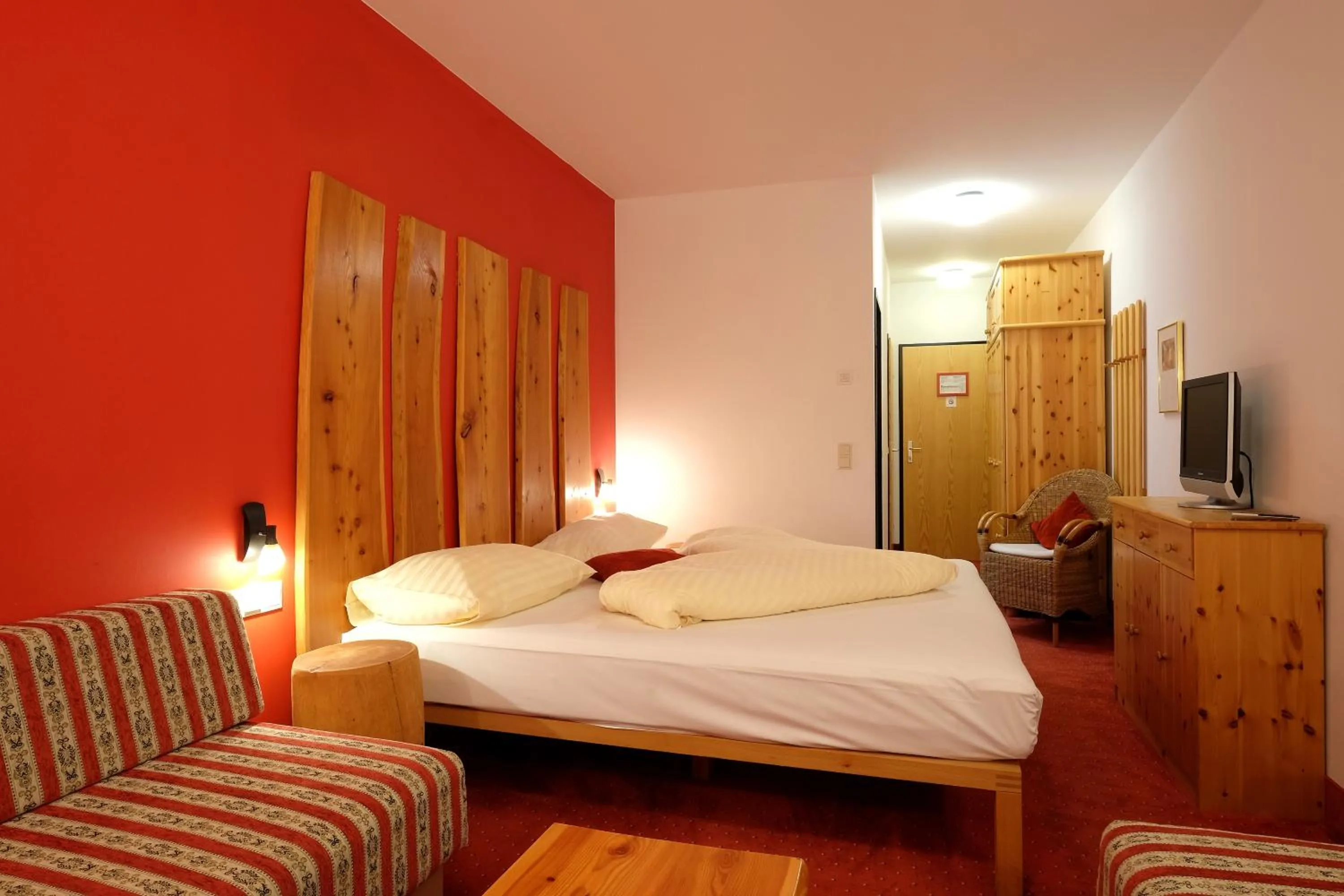 Bed in Alpenhotel Marcius