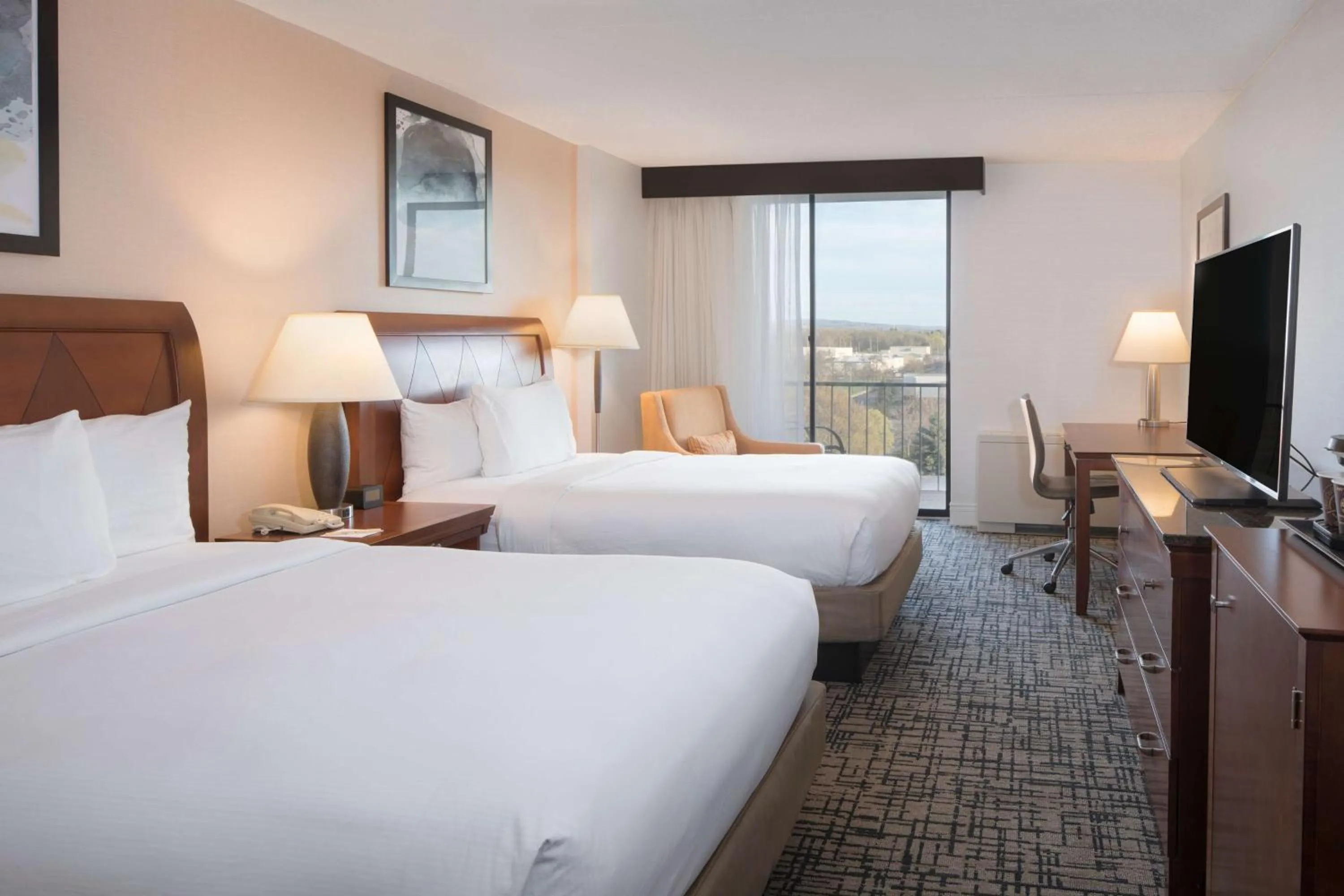 Bed in DoubleTree by Hilton Hotel Syracuse