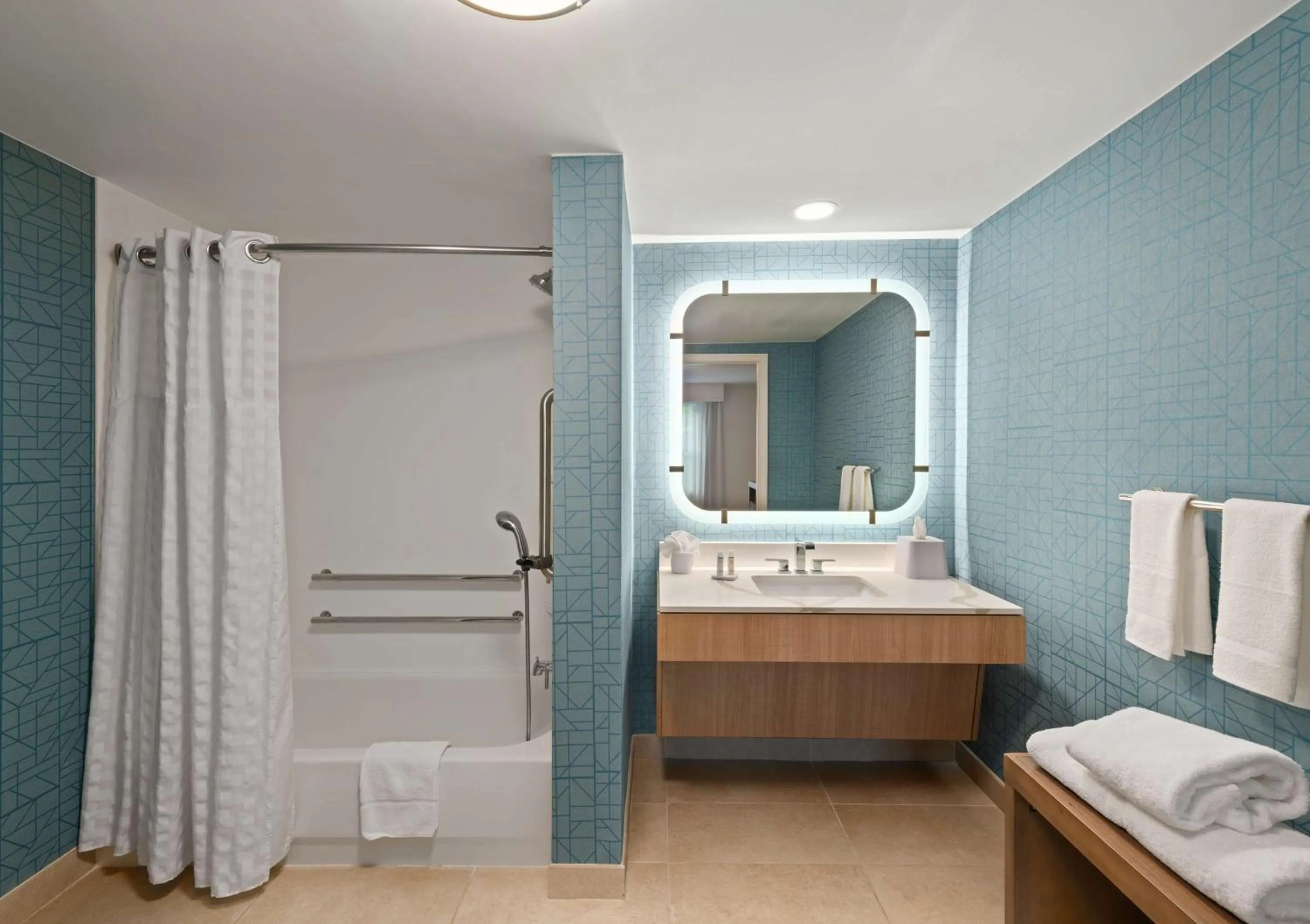 Bathroom in Homewood Suites by Hilton Lake Mary Orlando North