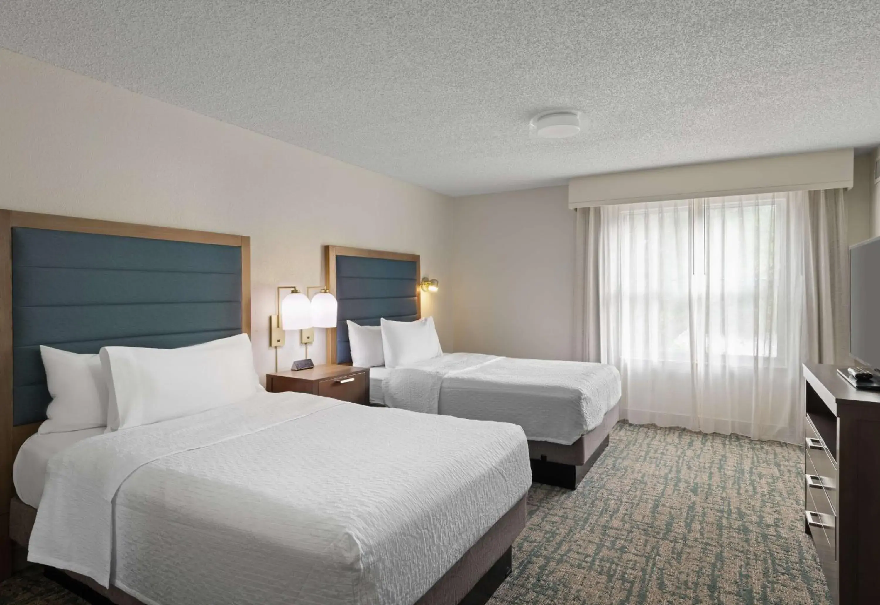 One Bedroom Suite with Two Queen Beds and Separated living area in Homewood Suites by Hilton Lake Mary Orlando North One Bedroom Suite with Two Queen Beds and Separated living area in Homewood Suites by Hilton Lake Mary Orlando North