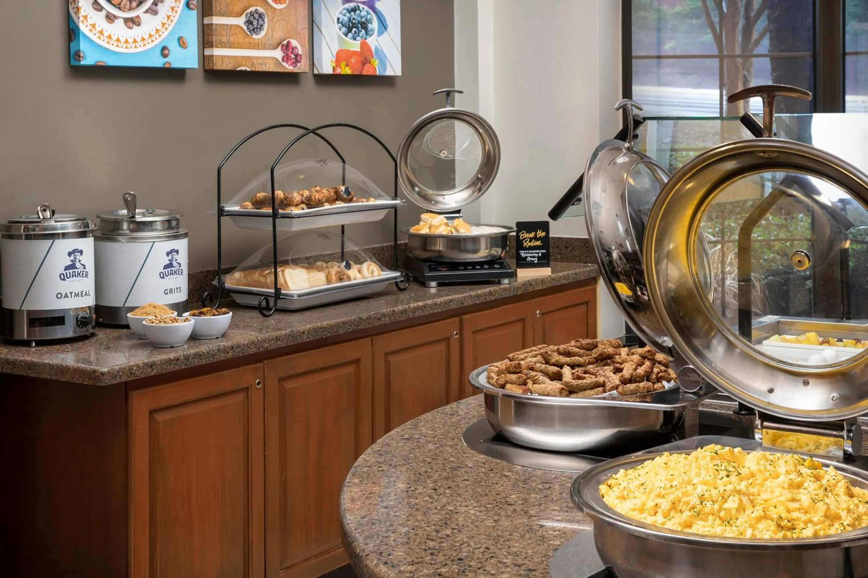 Buffet breakfast in Staybridge Suites North Charleston by IHG