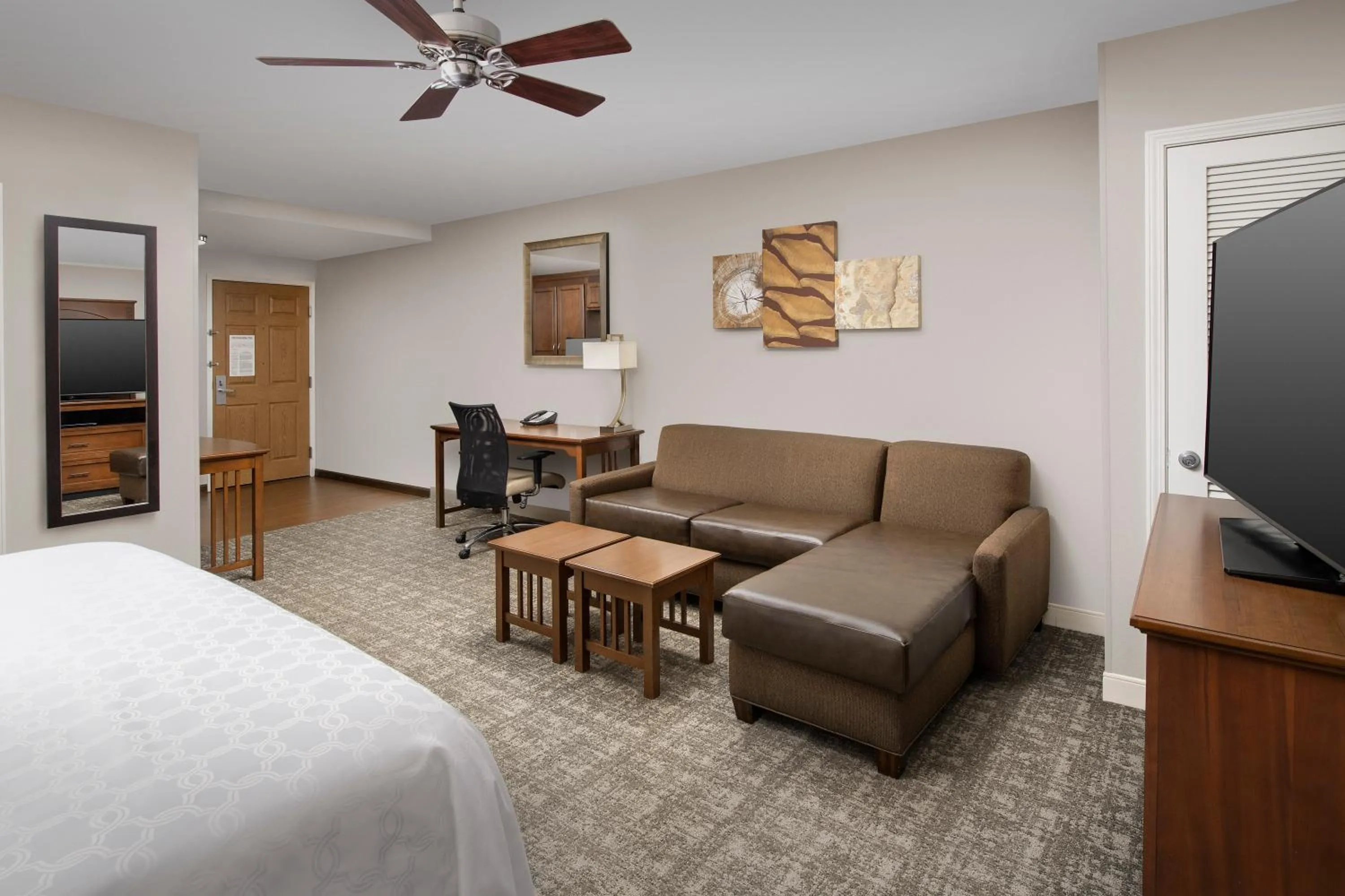 Seating area, Bed in Staybridge Suites North Charleston by IHG