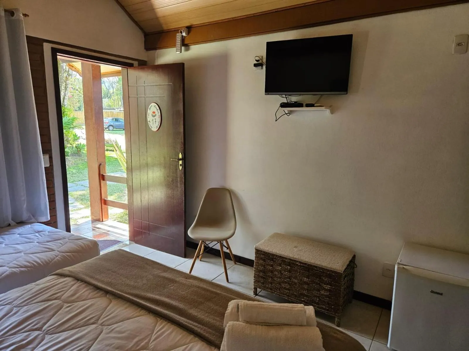 Bed in Pousada Viking Penedo