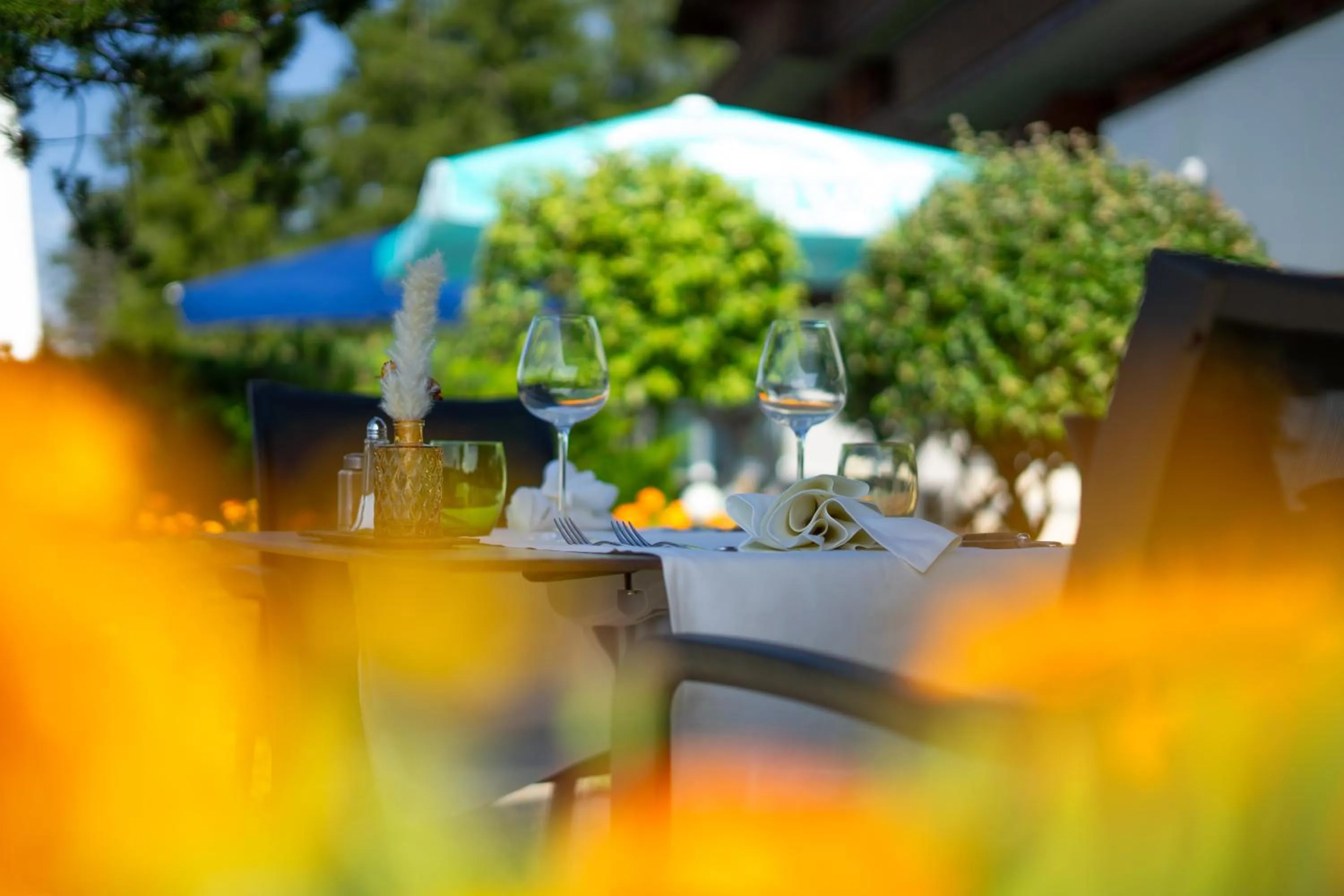 Patio in Hôtel Chalet Royal
