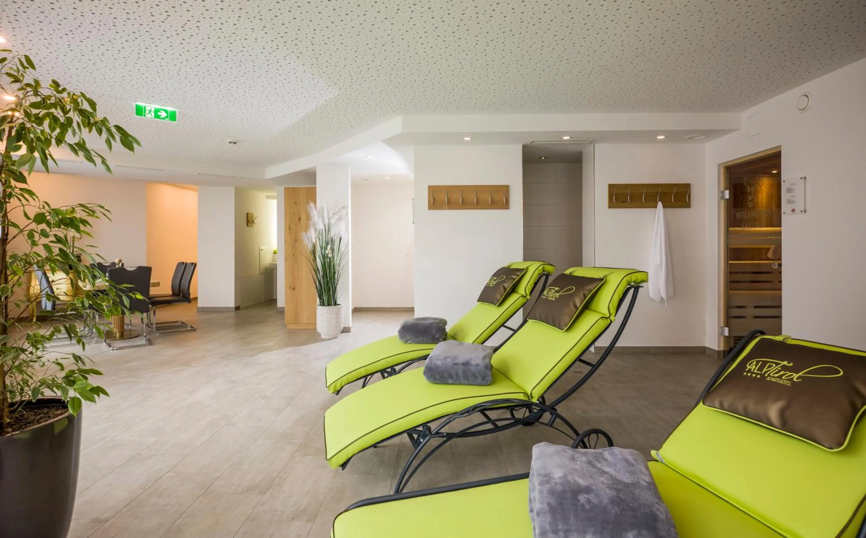 Sauna in Aparthotel AlpTirol