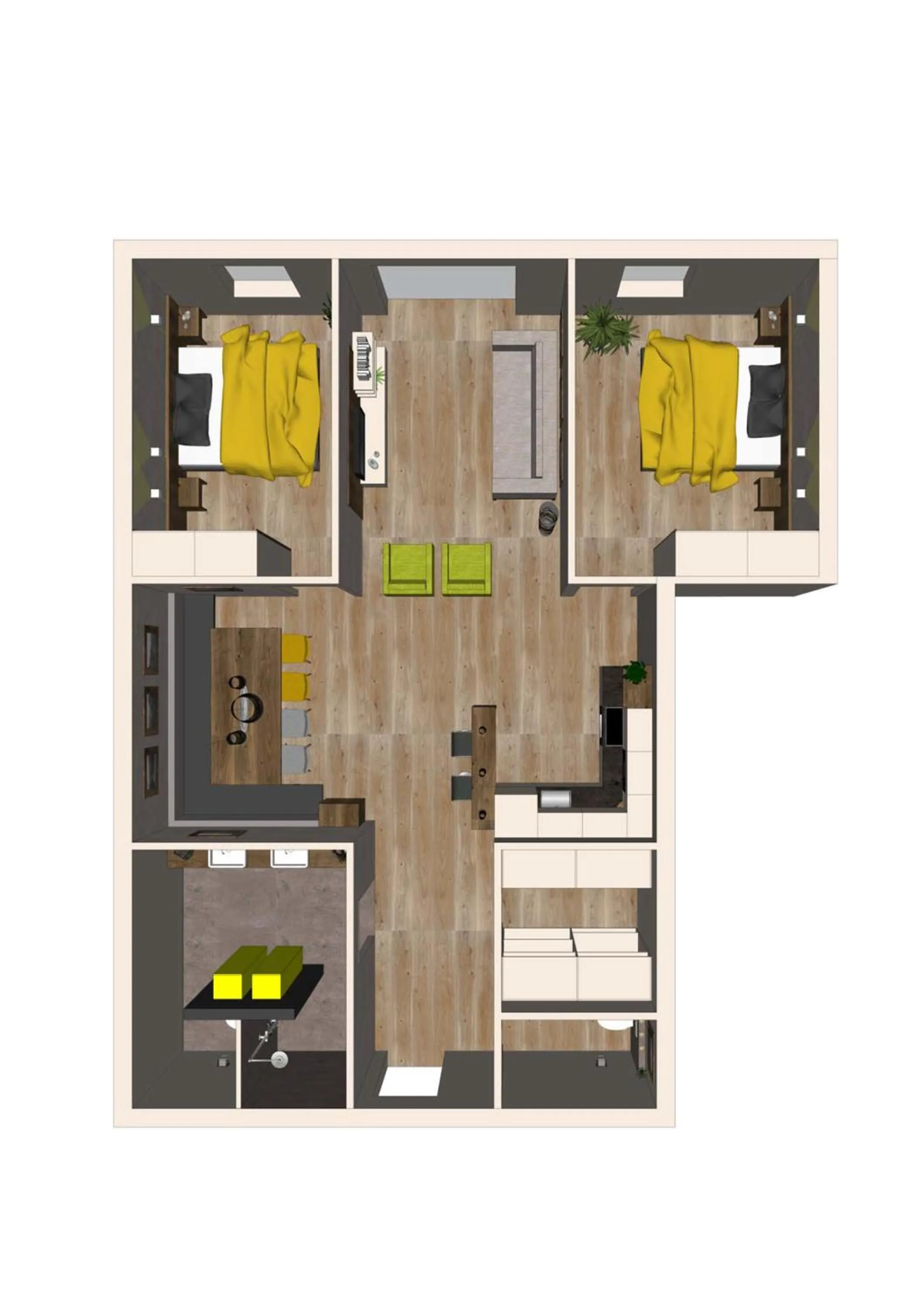 Floor plan in Aparthotel AlpTirol