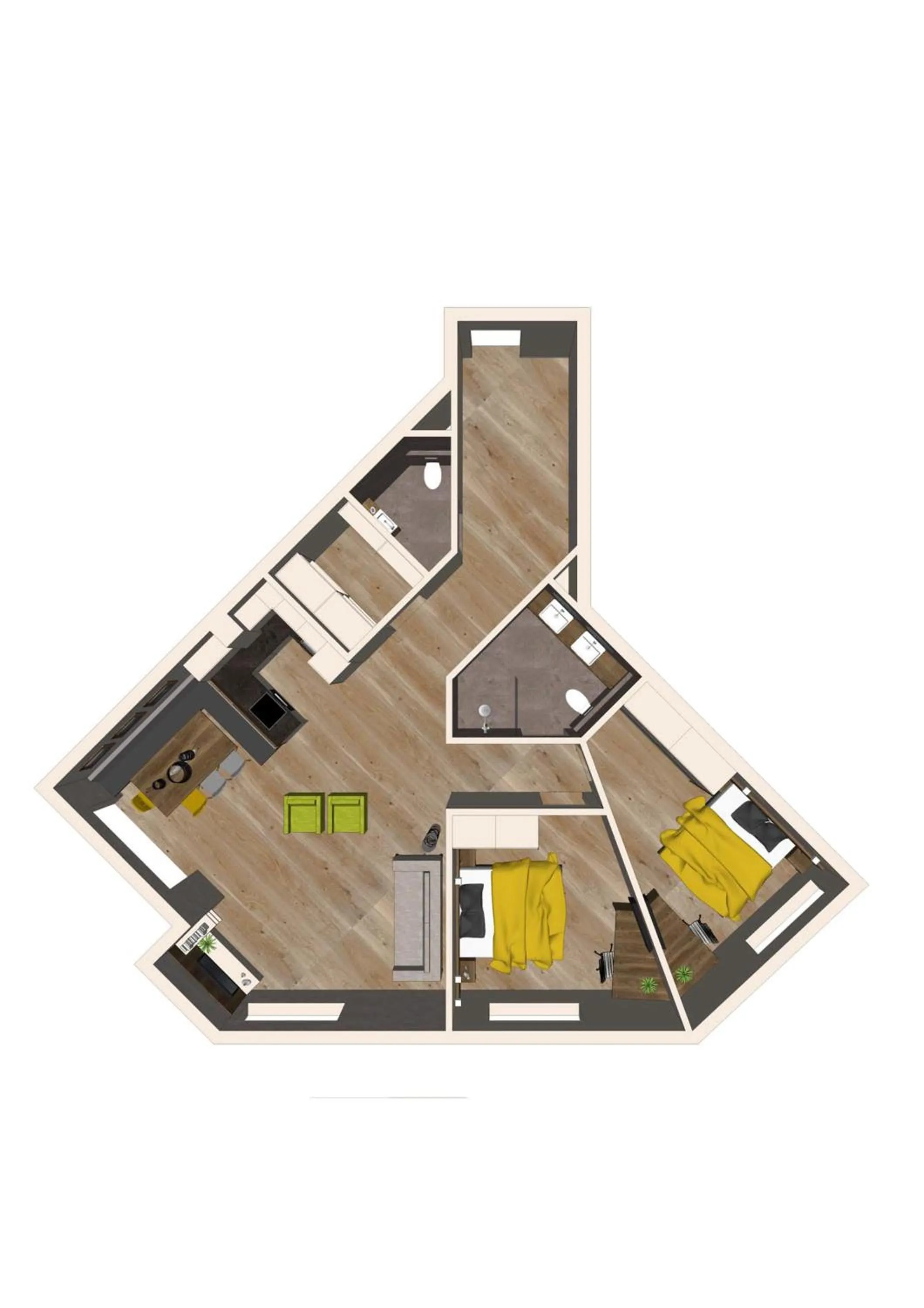 Floor plan in Aparthotel AlpTirol