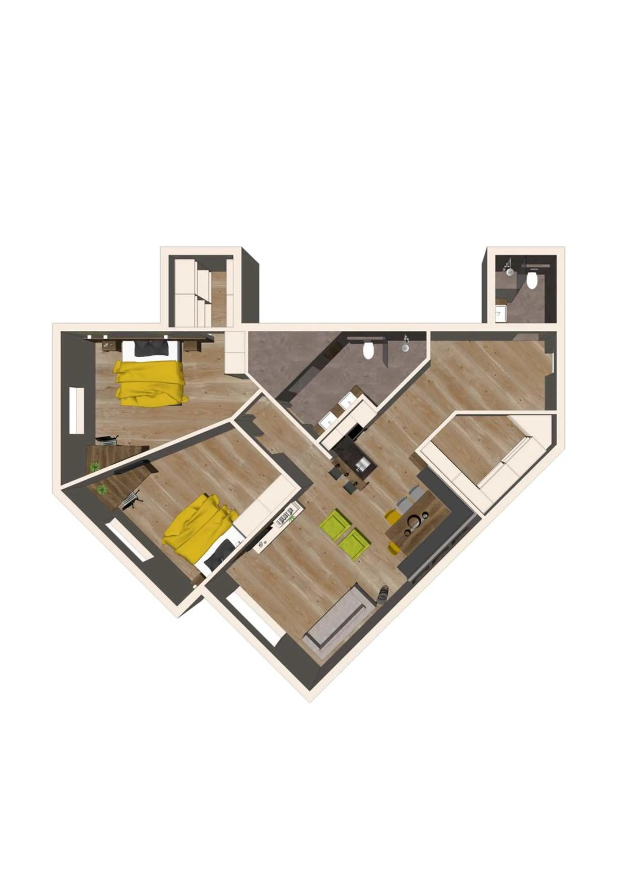 Floor plan in Aparthotel AlpTirol
