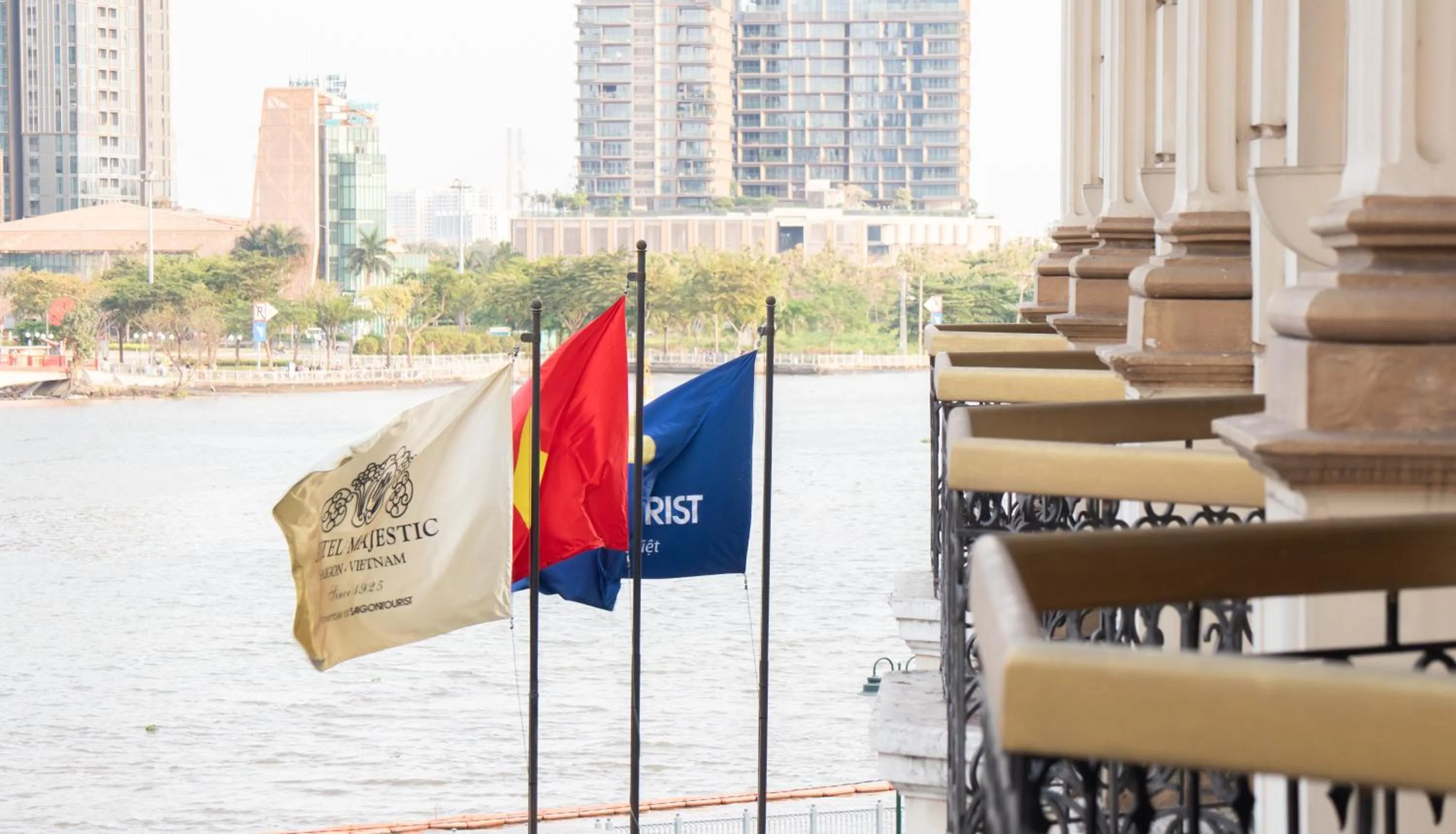 River view in Hotel Majestic Saigon