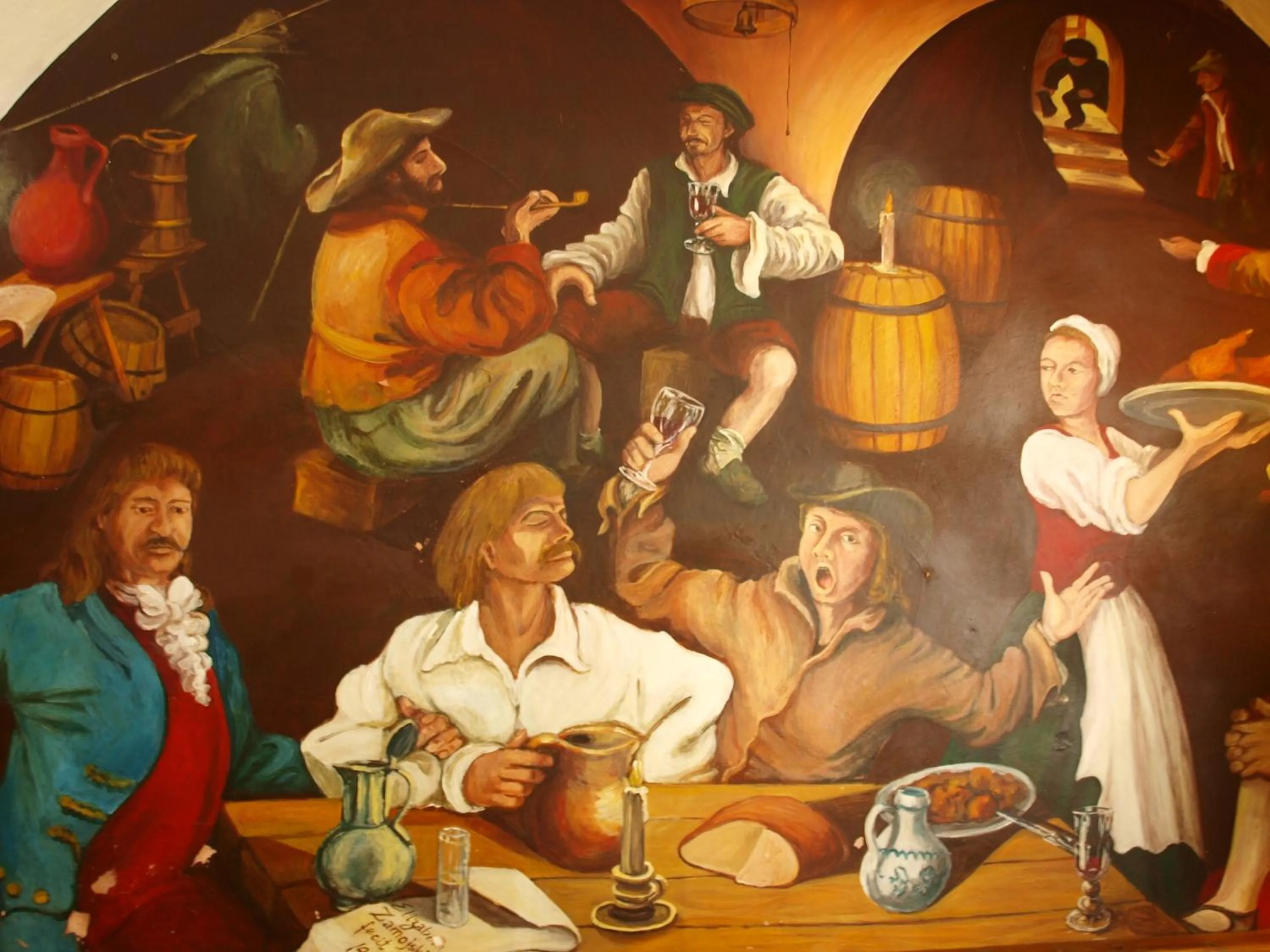 Decorative detail in Auberge de L'Echauguette