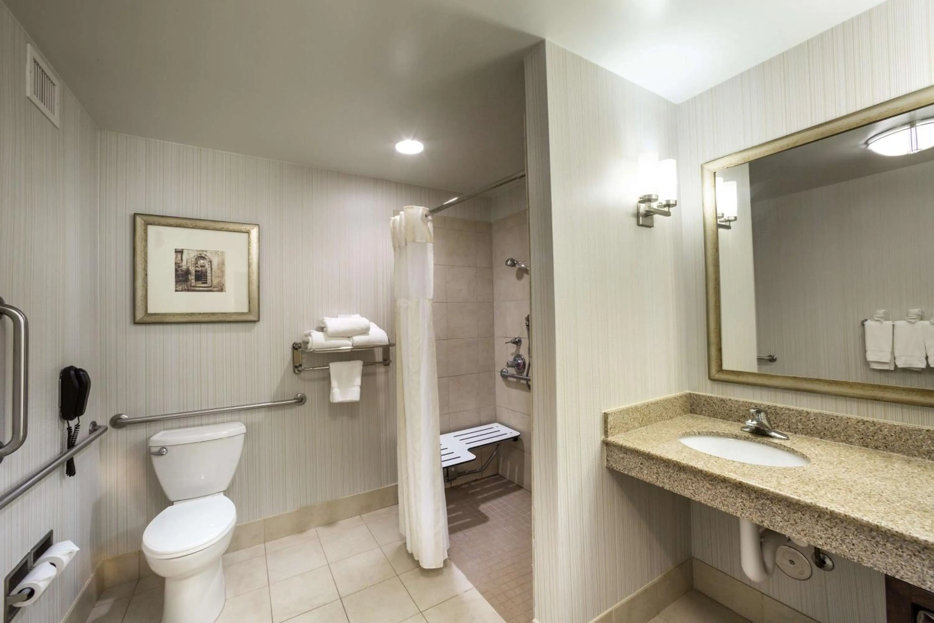 Bathroom in Hilton Garden Inn Hampton Coliseum Central