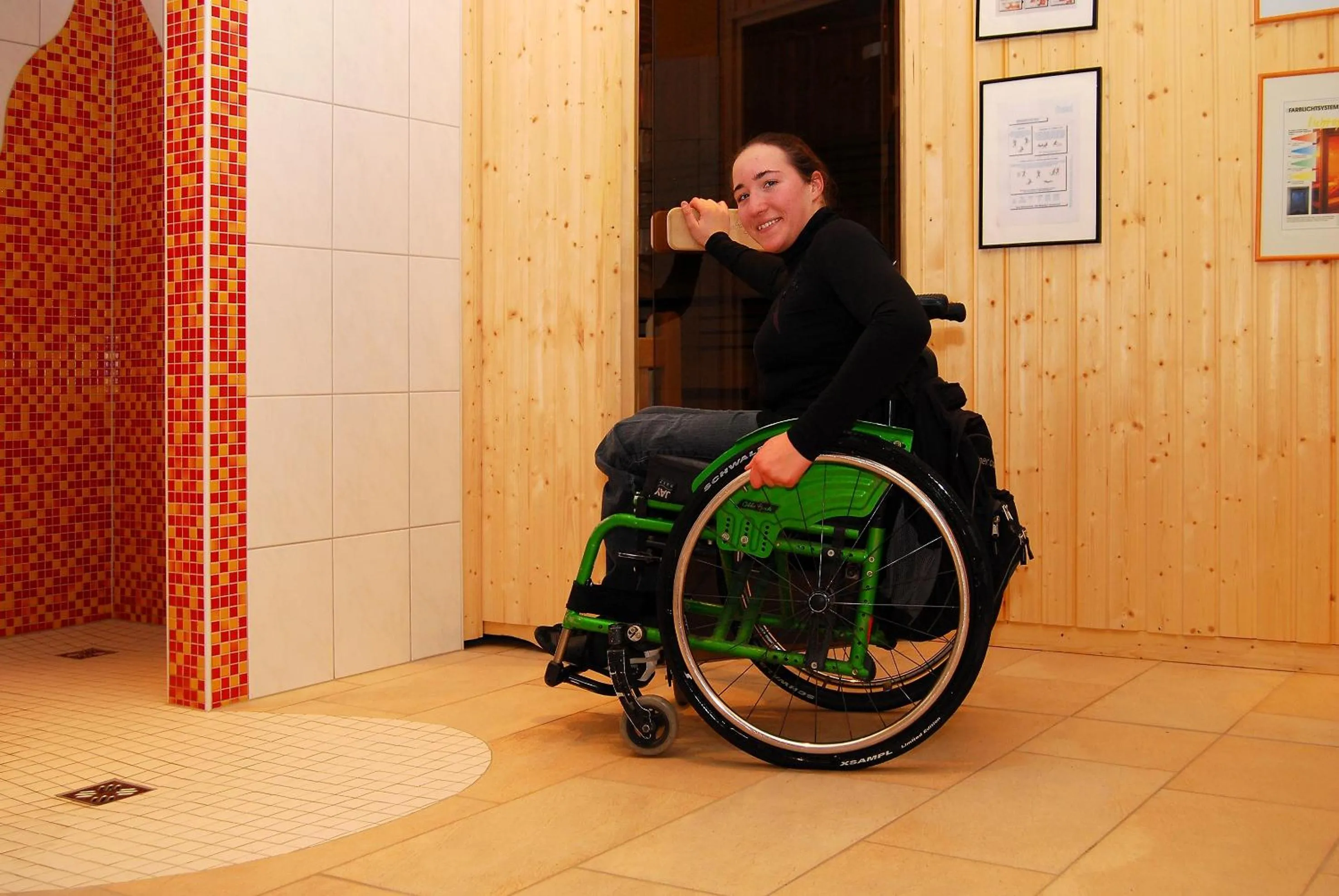 Sauna in Gasthaus-Landhotel Traunstein