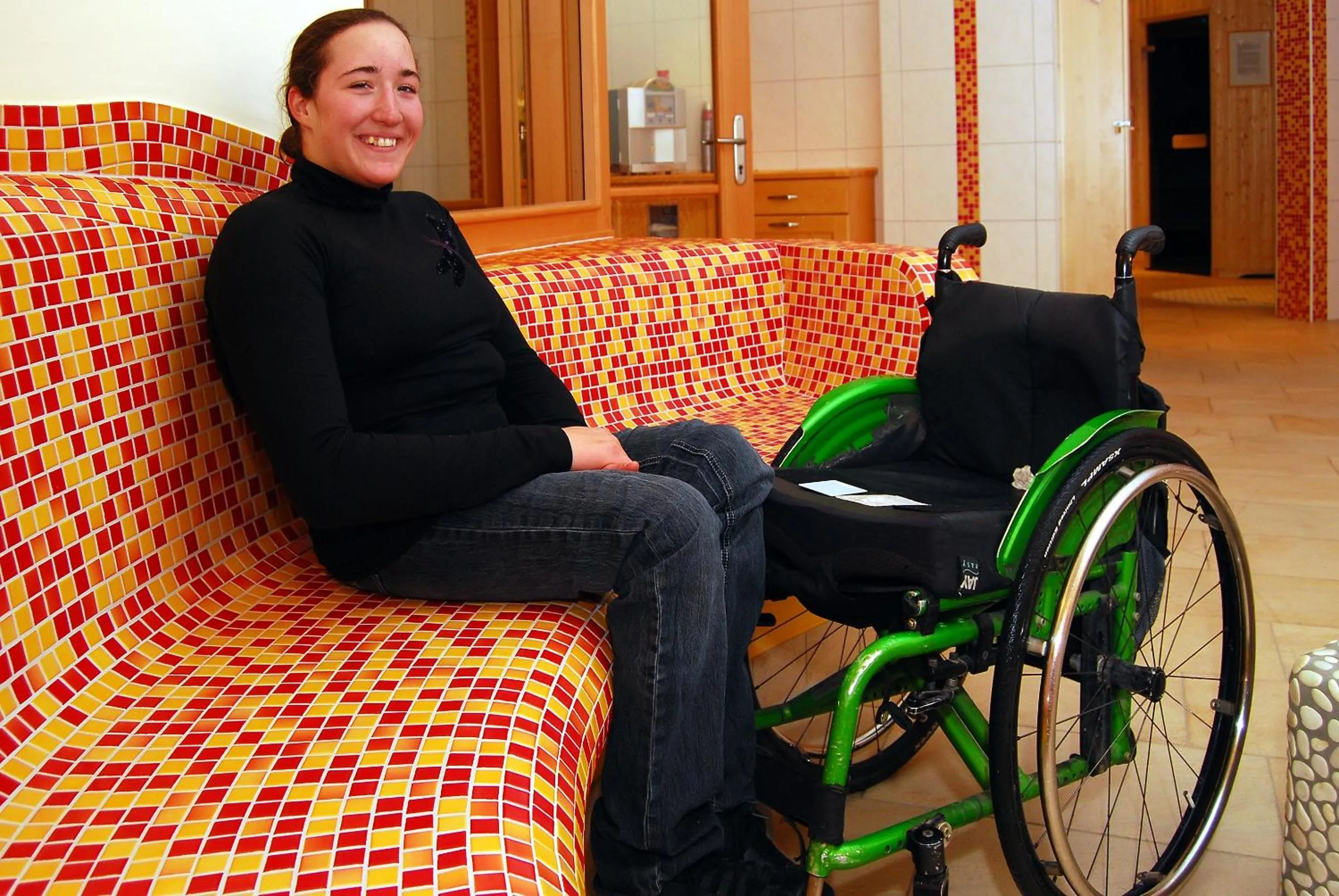 Sauna in Gasthaus-Landhotel Traunstein