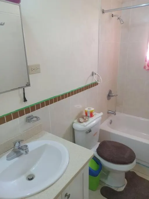 Shower in Cheerful 2-Bedroom Home in Falmouth Garden