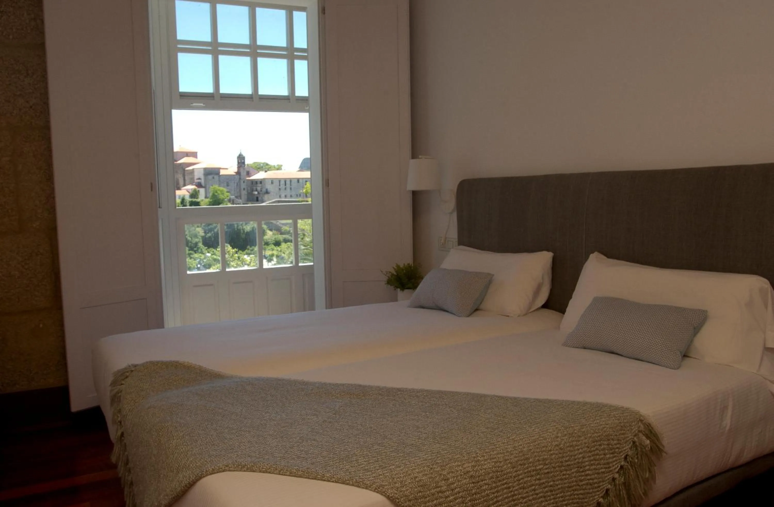 Bed in Pensión O Xardin de Julia