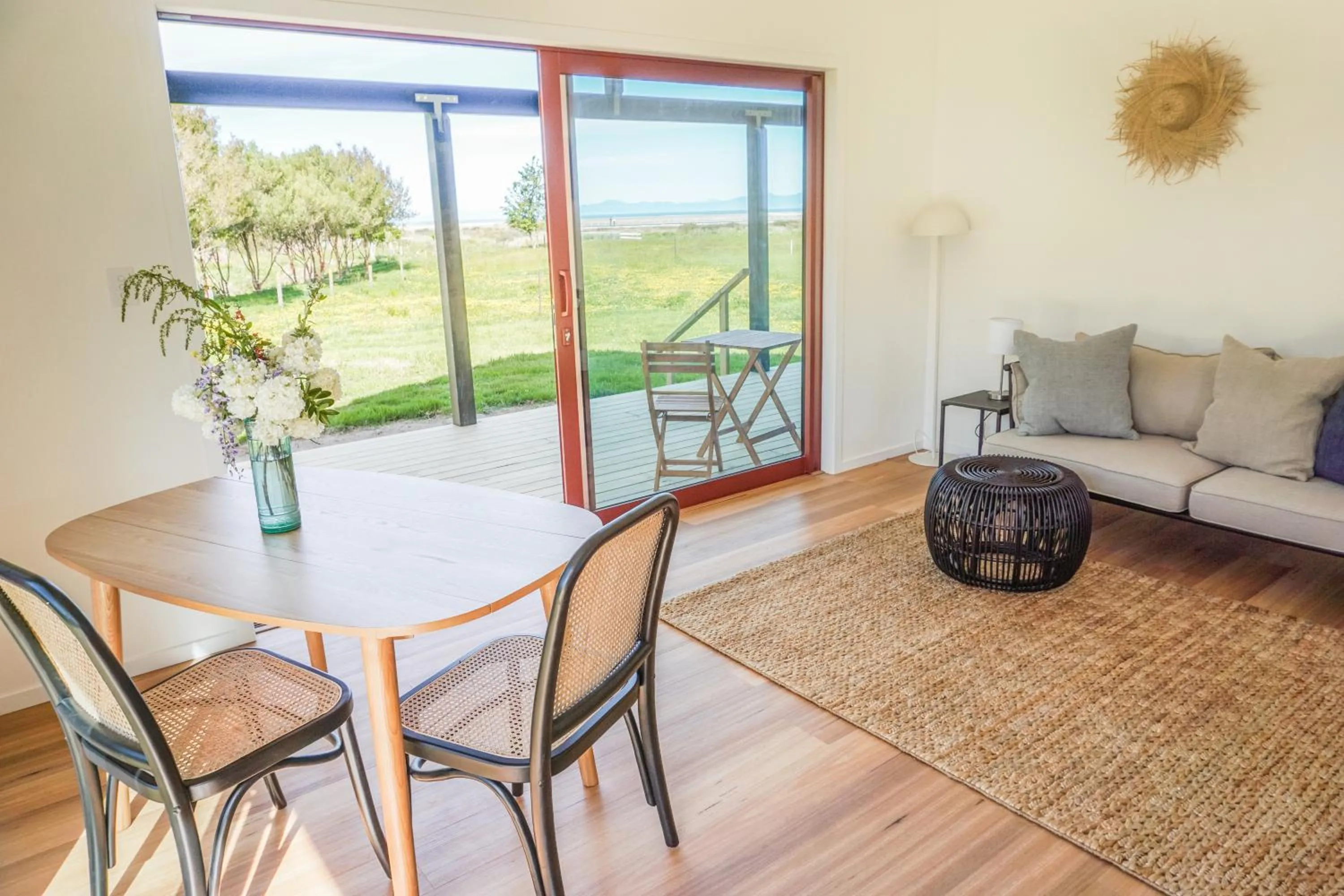Patio in The Barn Cabins & Camp